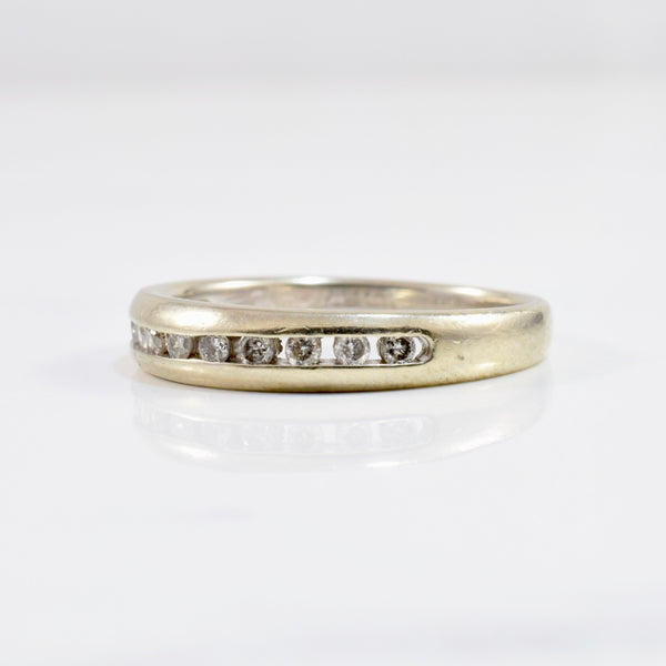 Channel Set Diamond Semi Eternity Band | 0.15 ctw SZ 5.75 |