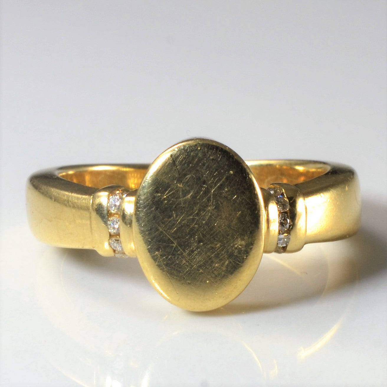 Diamond Signet Ring | 0.05ctw | SZ 6 |