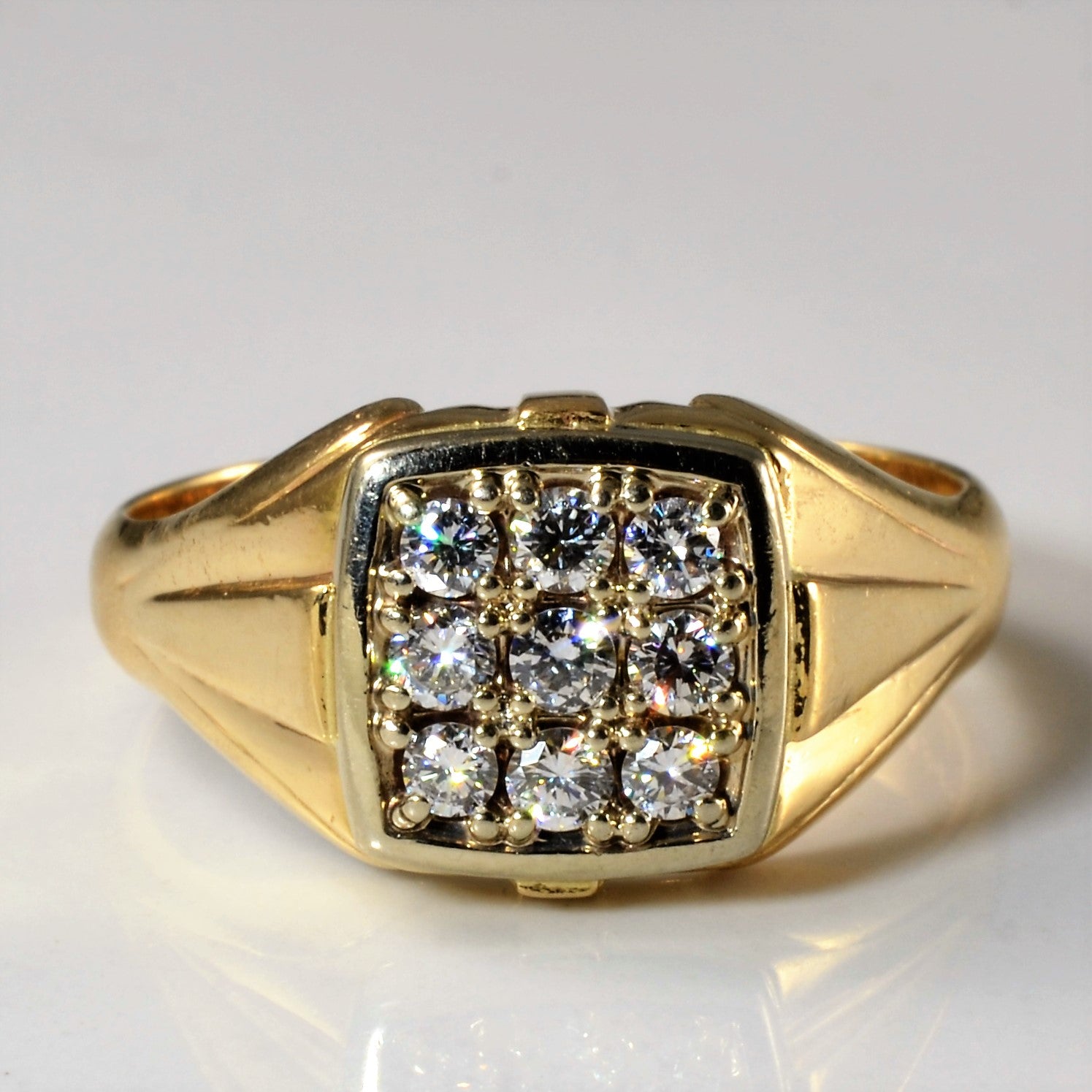 Birks' Cluster Diamond Ring | 0.59ctw | SZ 12 |