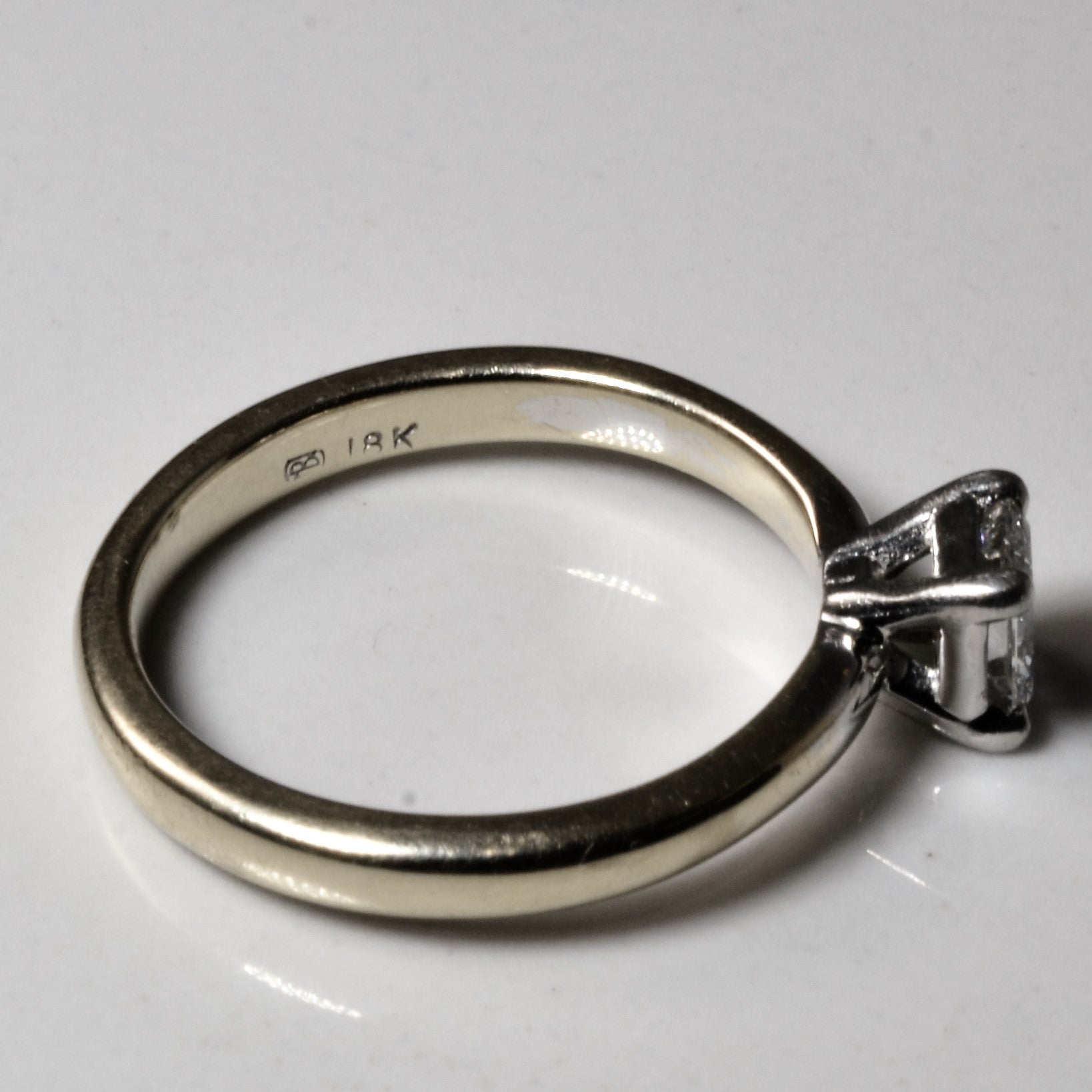 Blue Nile' GIA Certified Princess Diamond Engagement Ring | 0.38ct | SZ 5.25 |