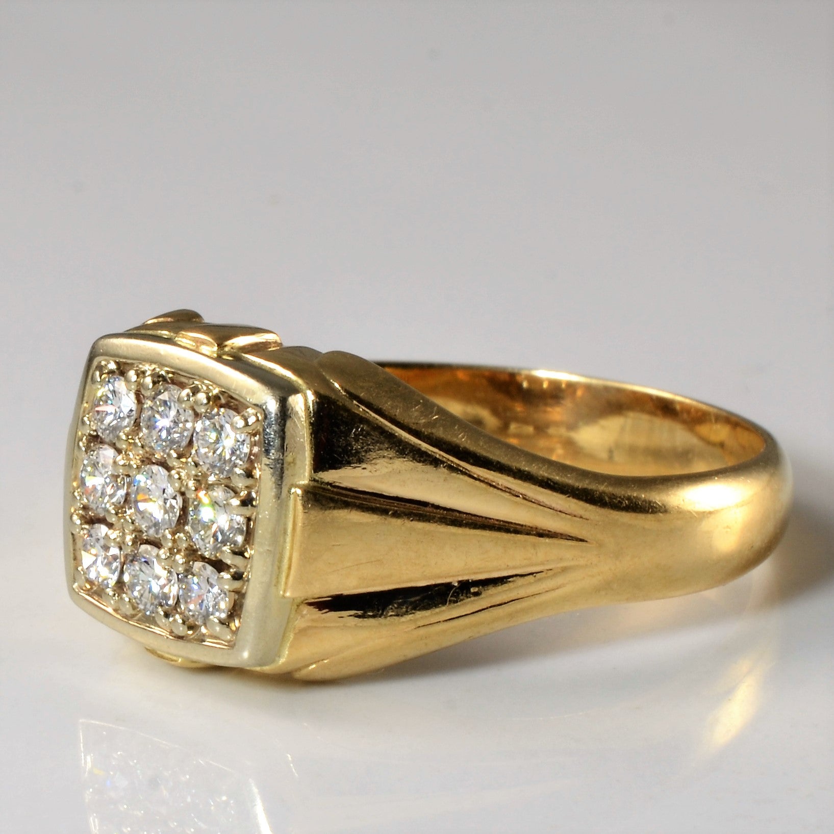 Birks' Cluster Diamond Ring | 0.59ctw | SZ 12 |