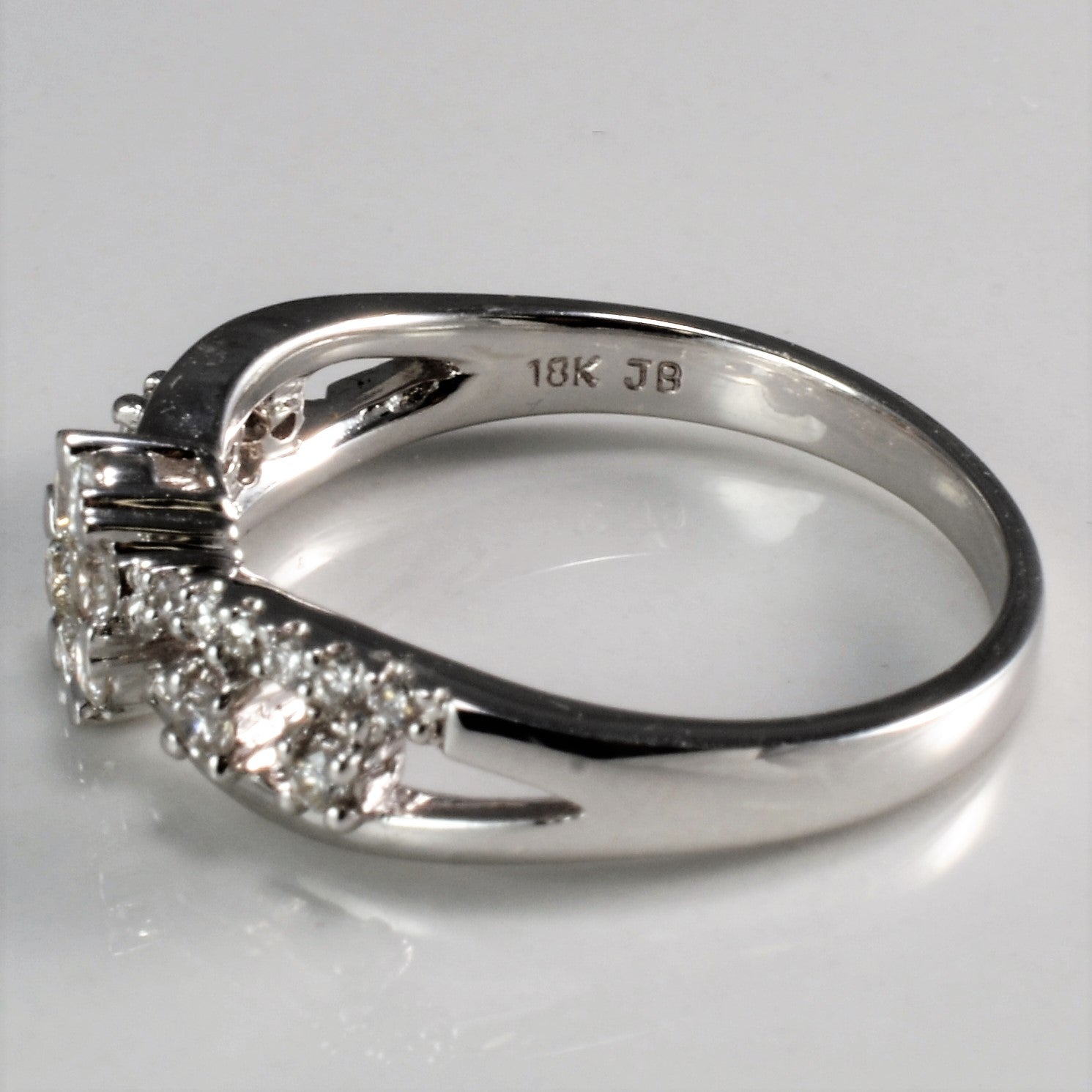Flower Design Diamond Engagement Ring | 0.40 ctw, SZ 6 |