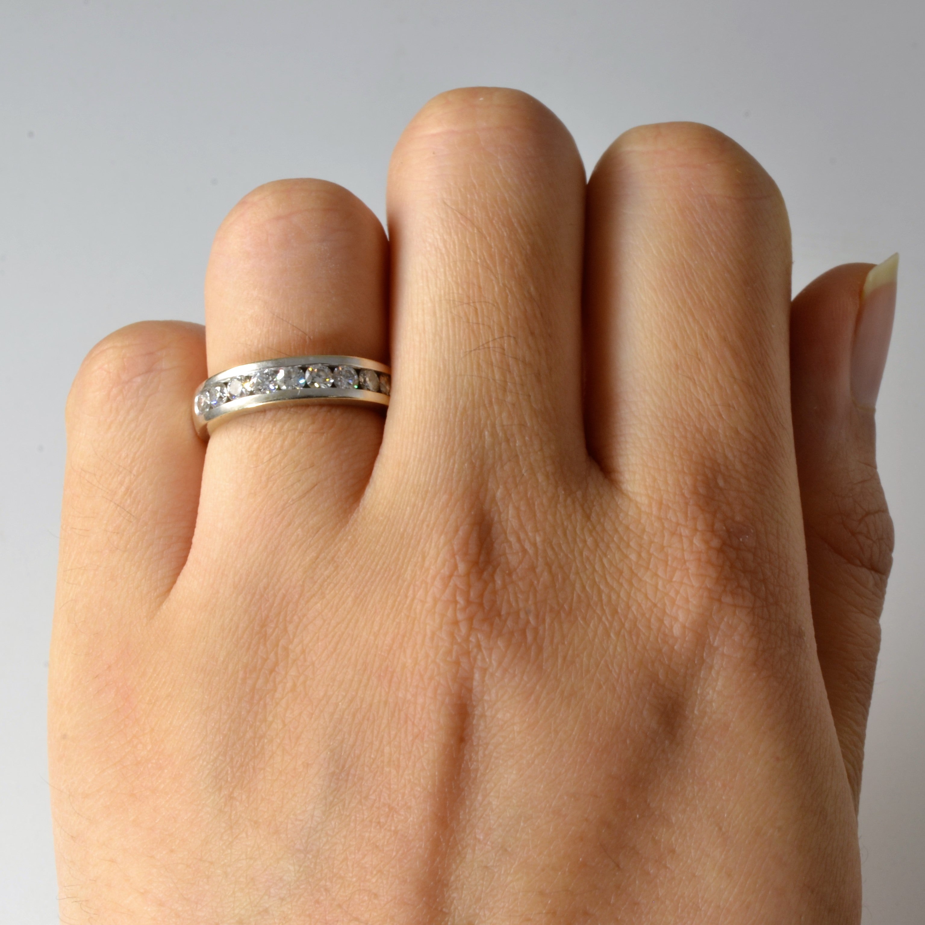 Diamond Semi Eternity Band | 0.55ctw | SZ 5.5 |