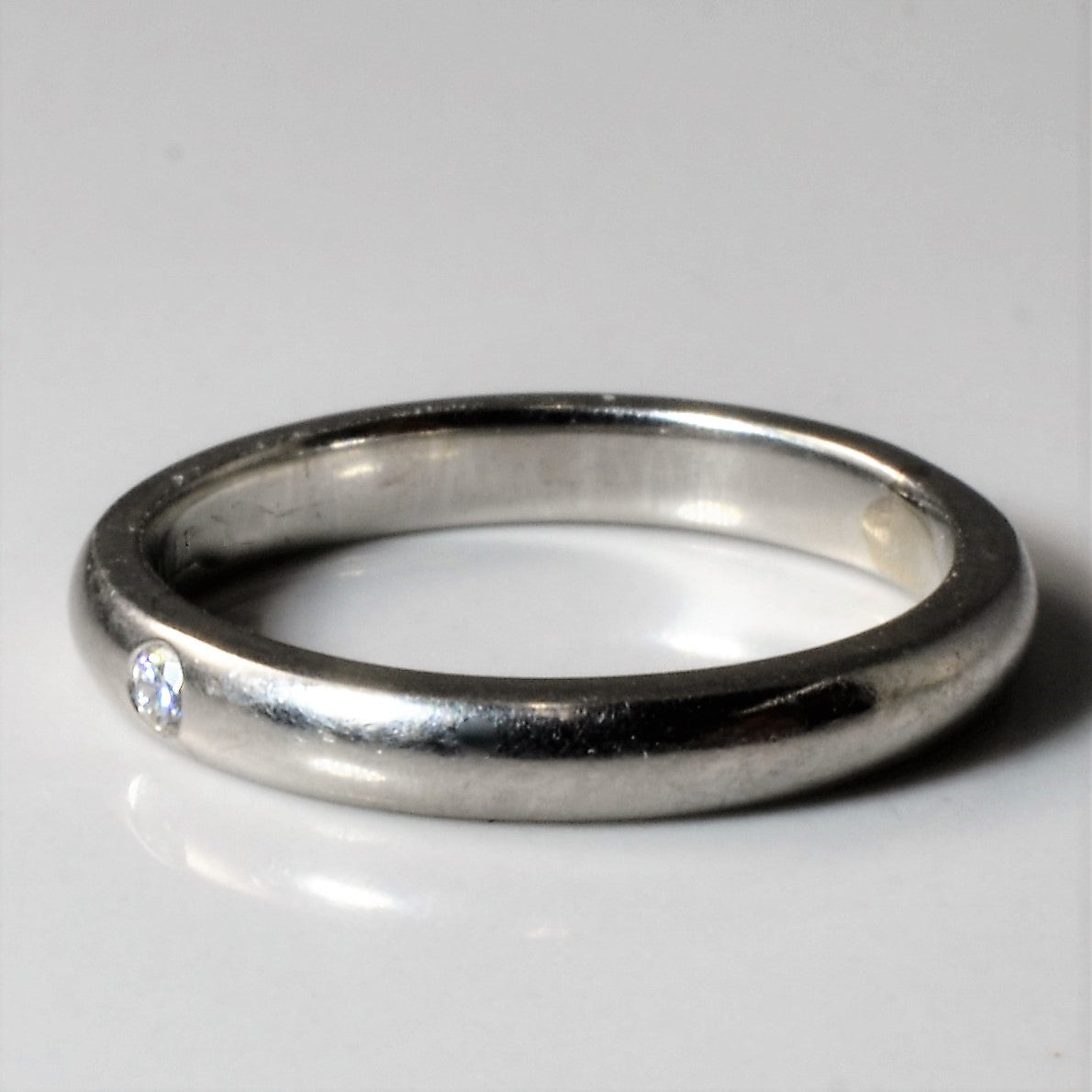 Bague en platine et diamants Elsa Peretti de Tiffany & Co. | 0,02 ct | Taille 4,5 | 