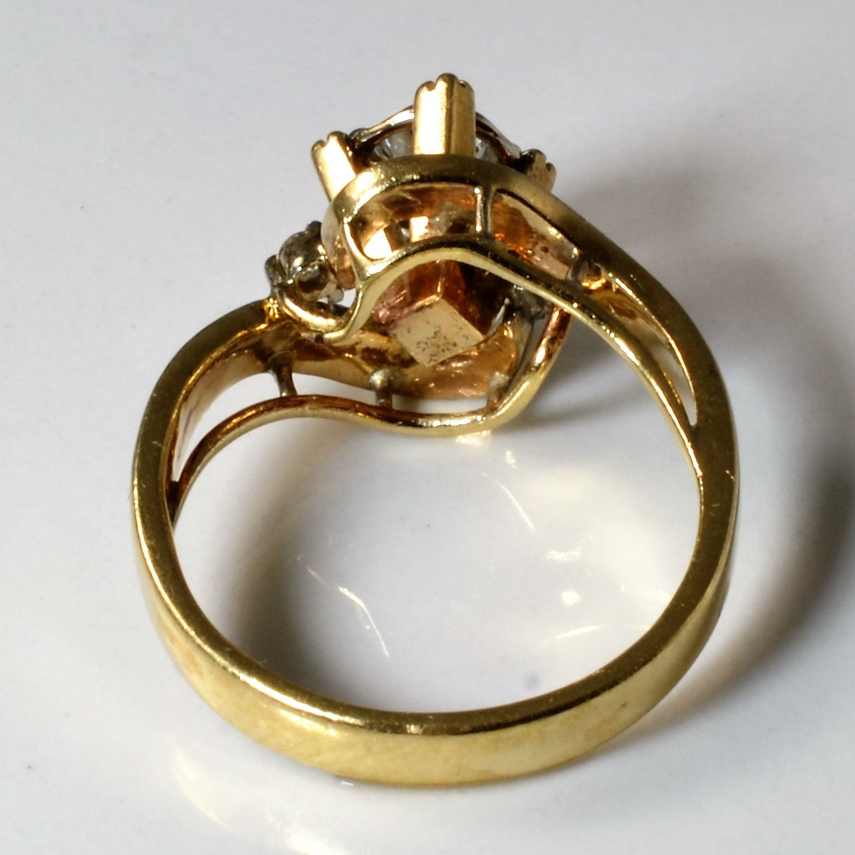 Bypass Three Stone Diamond Ring | 0.35ctw | SZ 5.25 |
