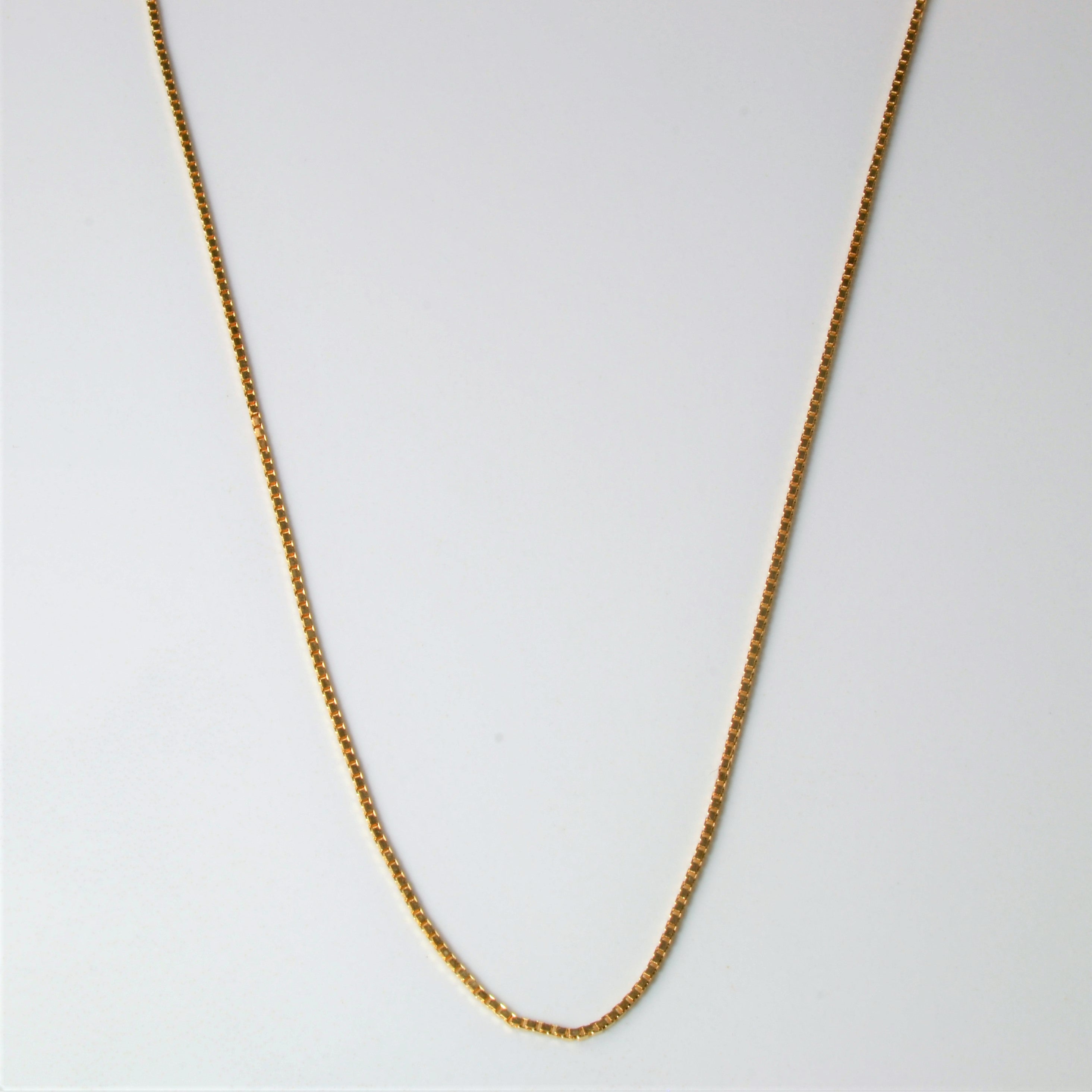 10k Yellow Gold Box Chain | 16" |