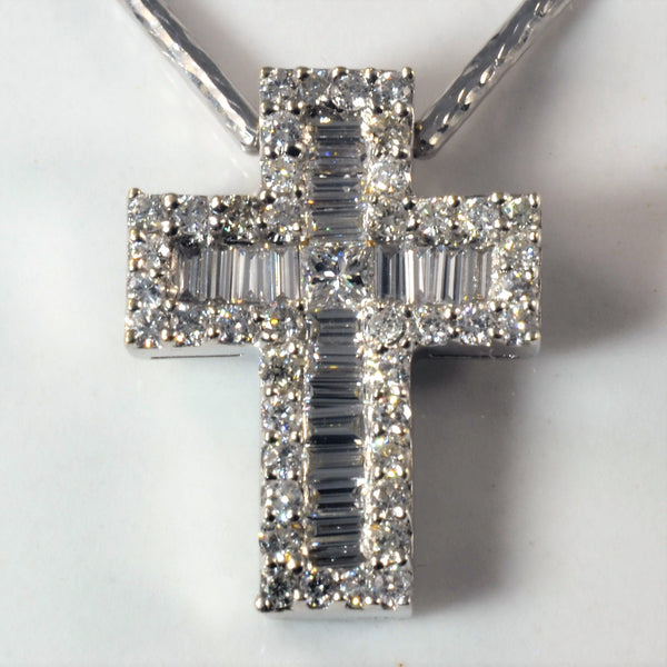 Diamond Cross Necklace | 0.76ctw | 18