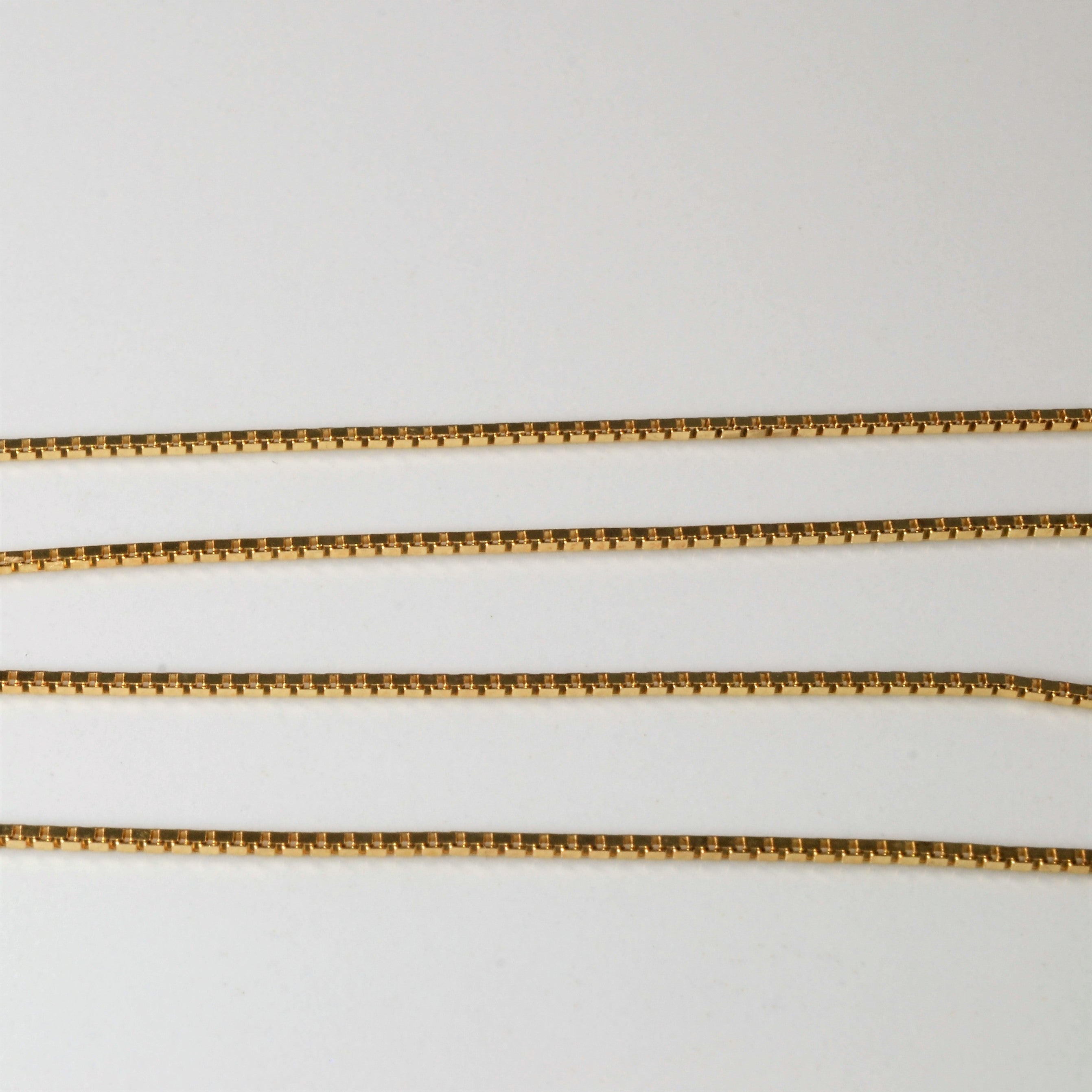 10k Yellow Gold Box Chain | 16" |
