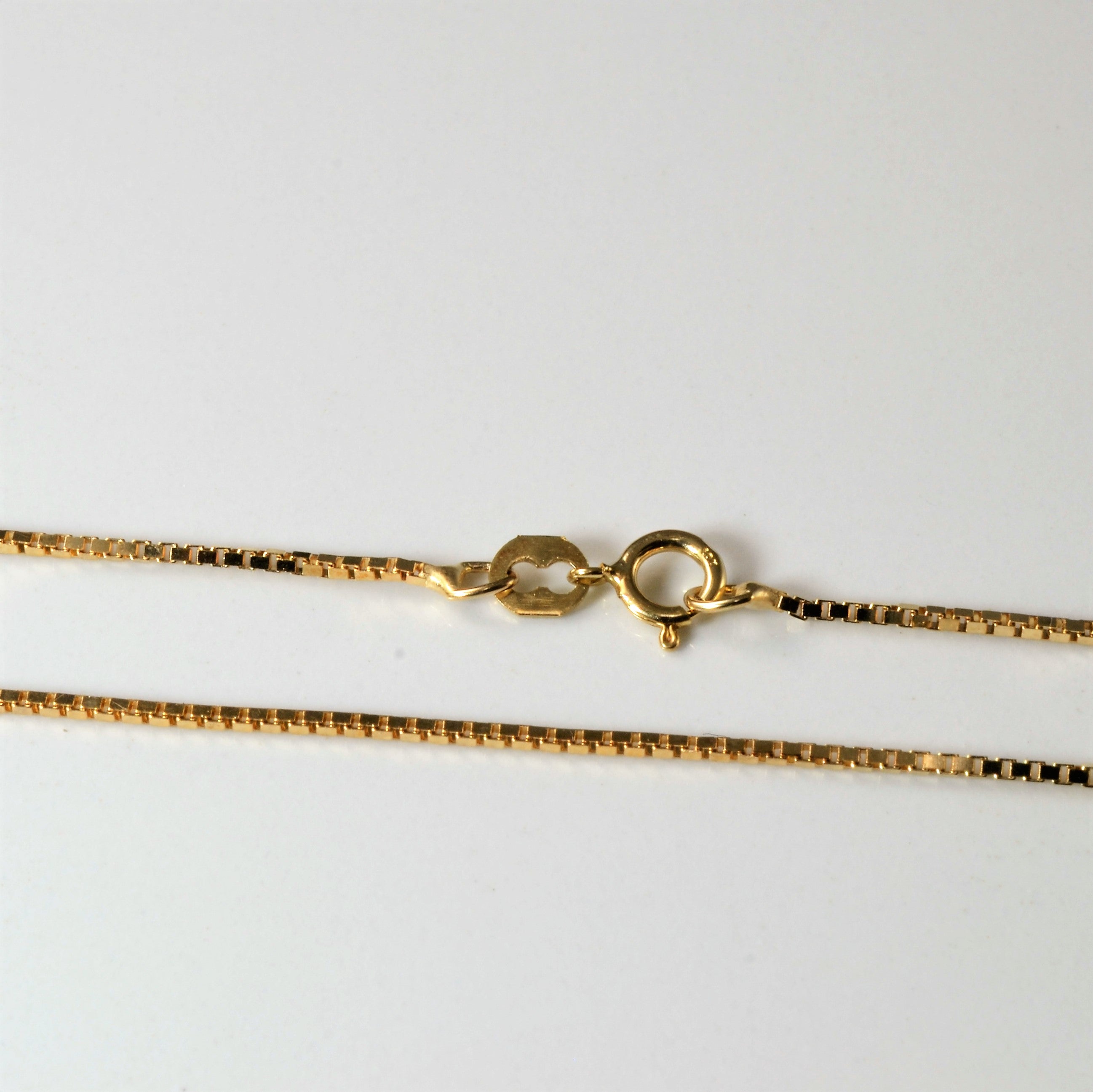 10k Yellow Gold Box Chain | 16" |