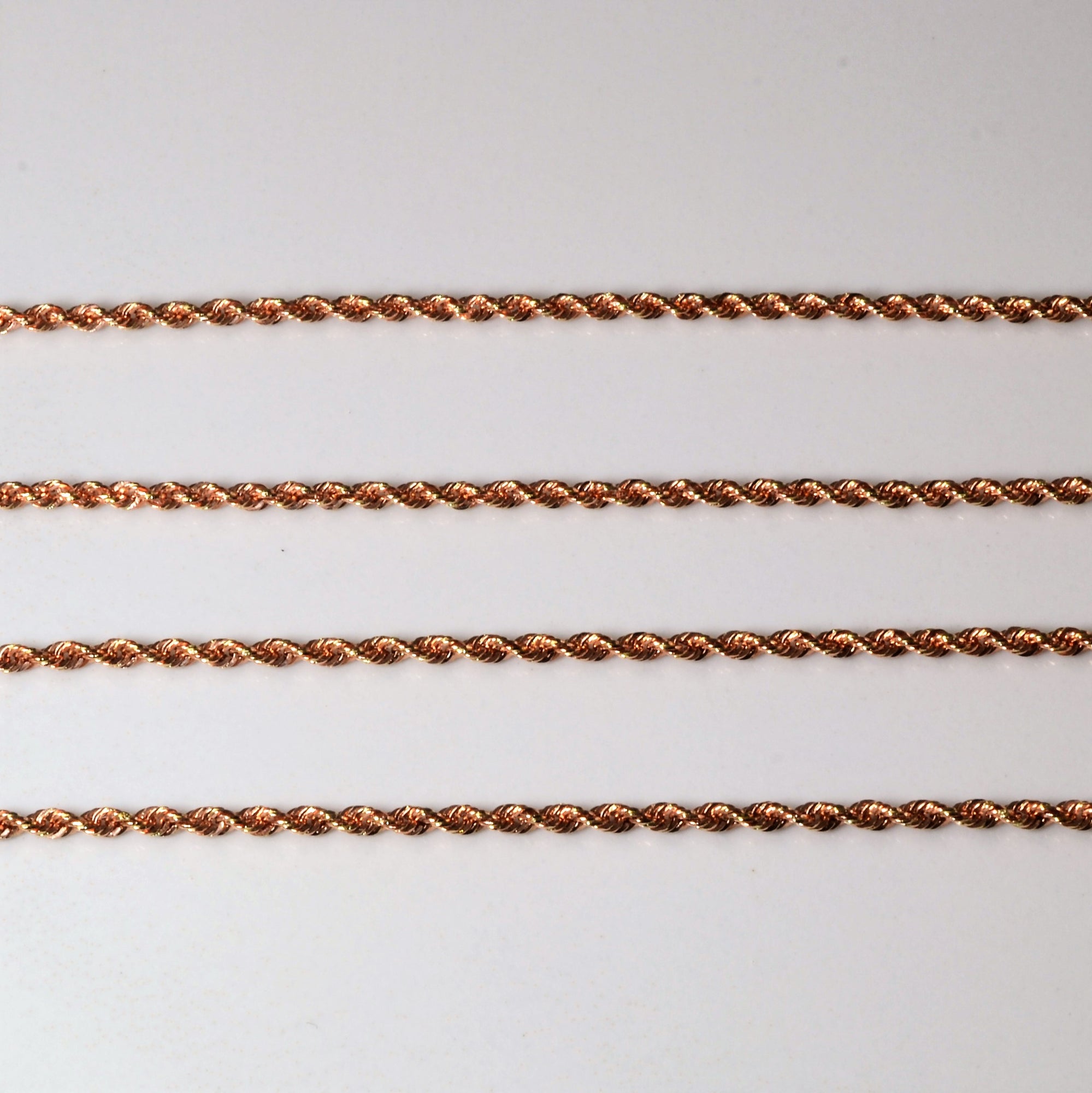 14k Rose Gold Rope Chain | 30