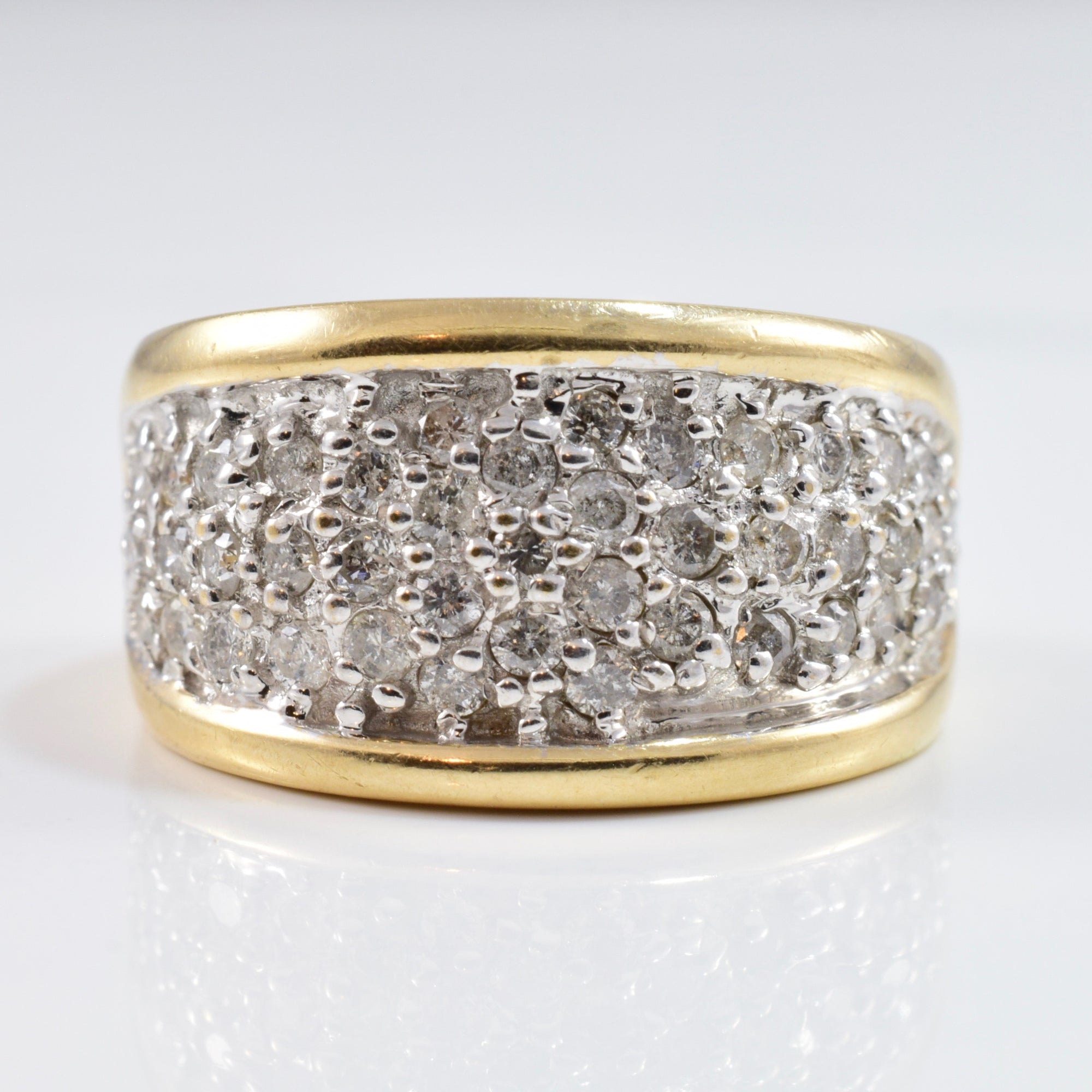 Large Diamond Cluster Ring | 0.75 ctw SZ 6.5 |