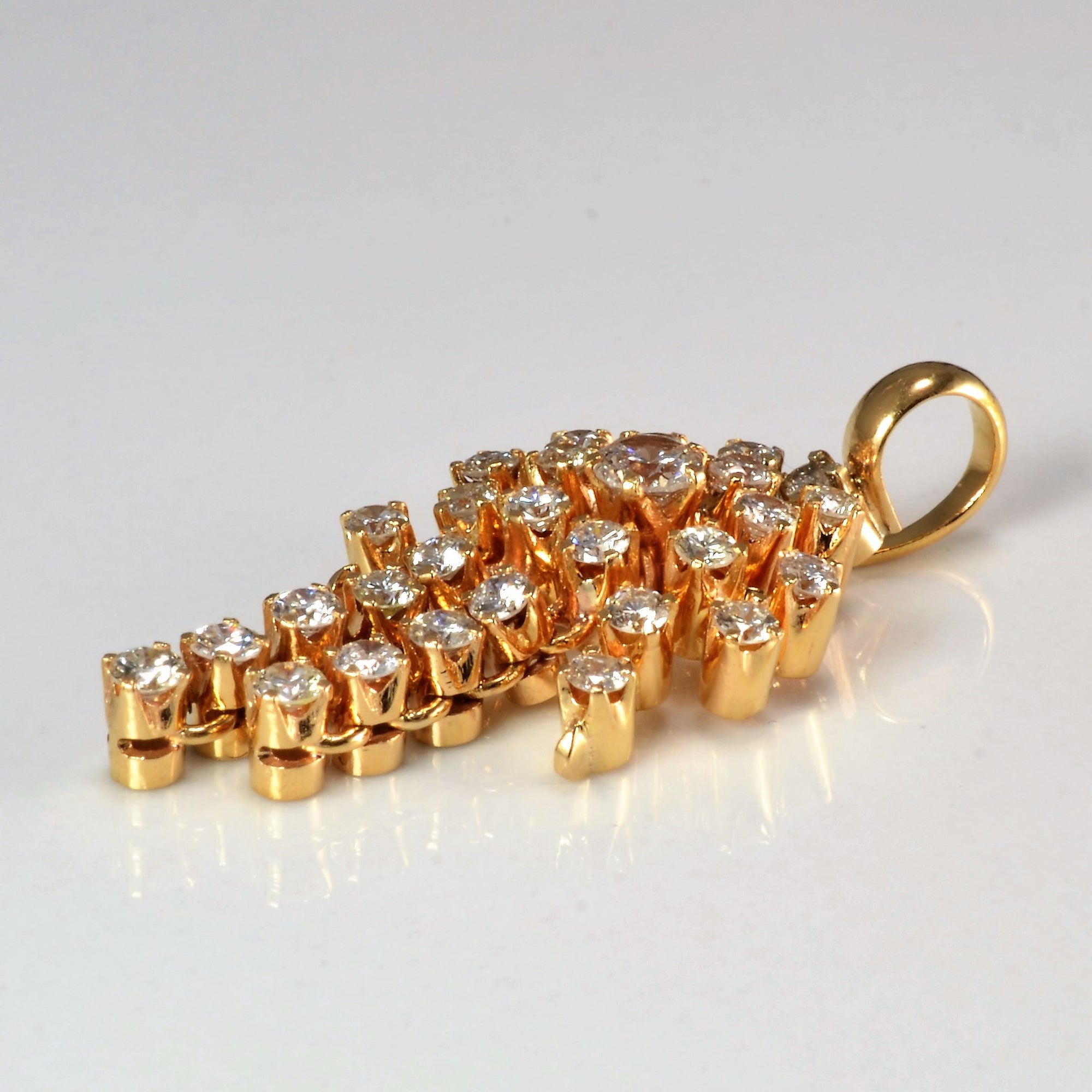 Multi Prong Diamond Pendant | 0.92 ctw |