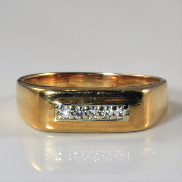 Five Stone Diamond Ring | 0.08ctw | SZ 10.25 |