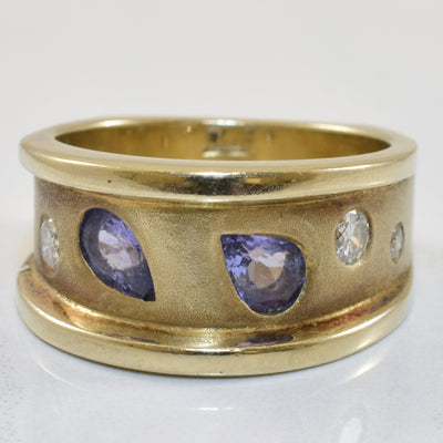 Tanzanite & Diamond Ring | 0.60ctw, 0.24ctw | SZ 7.25 |