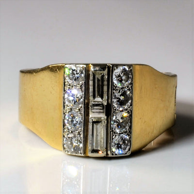 Multi Cut Diamond Hinge Ring | 1.06ctw | SZ 6.75 |