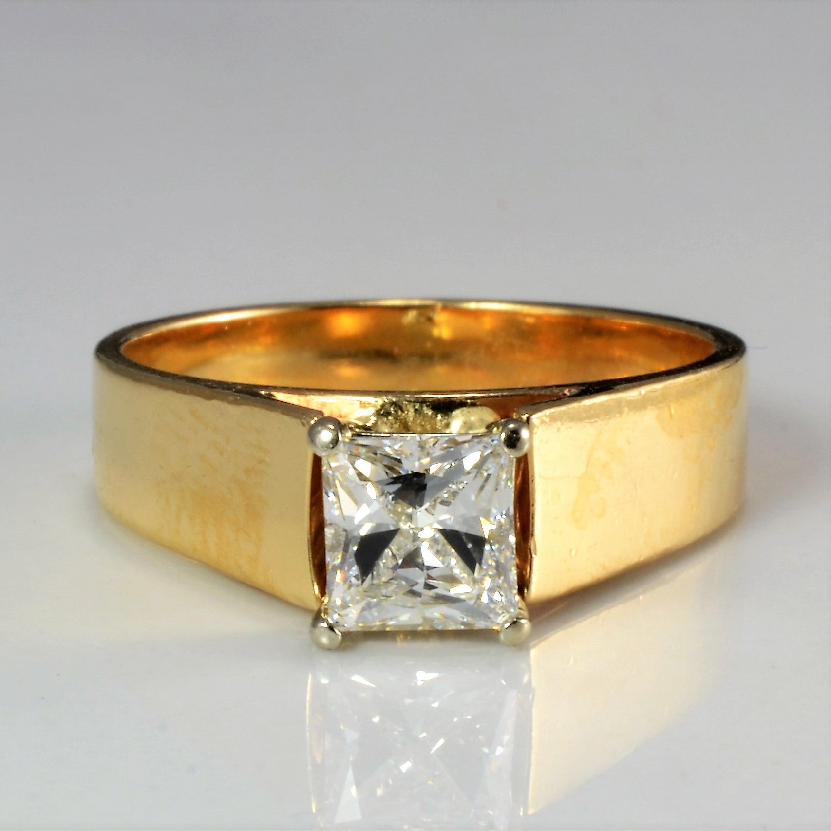 Solitaire Princess Diamond Ring | 0.60 ct, SZ 6 |