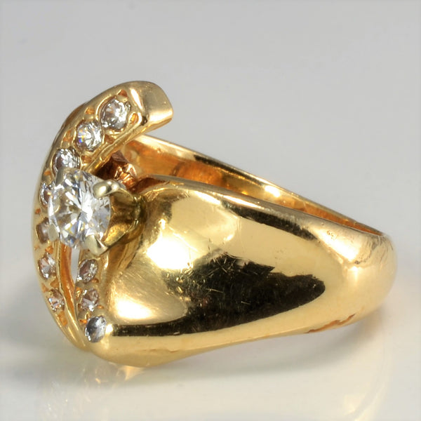 Offset Diamond Ring | 0.43ctw | SZ 5.75 |