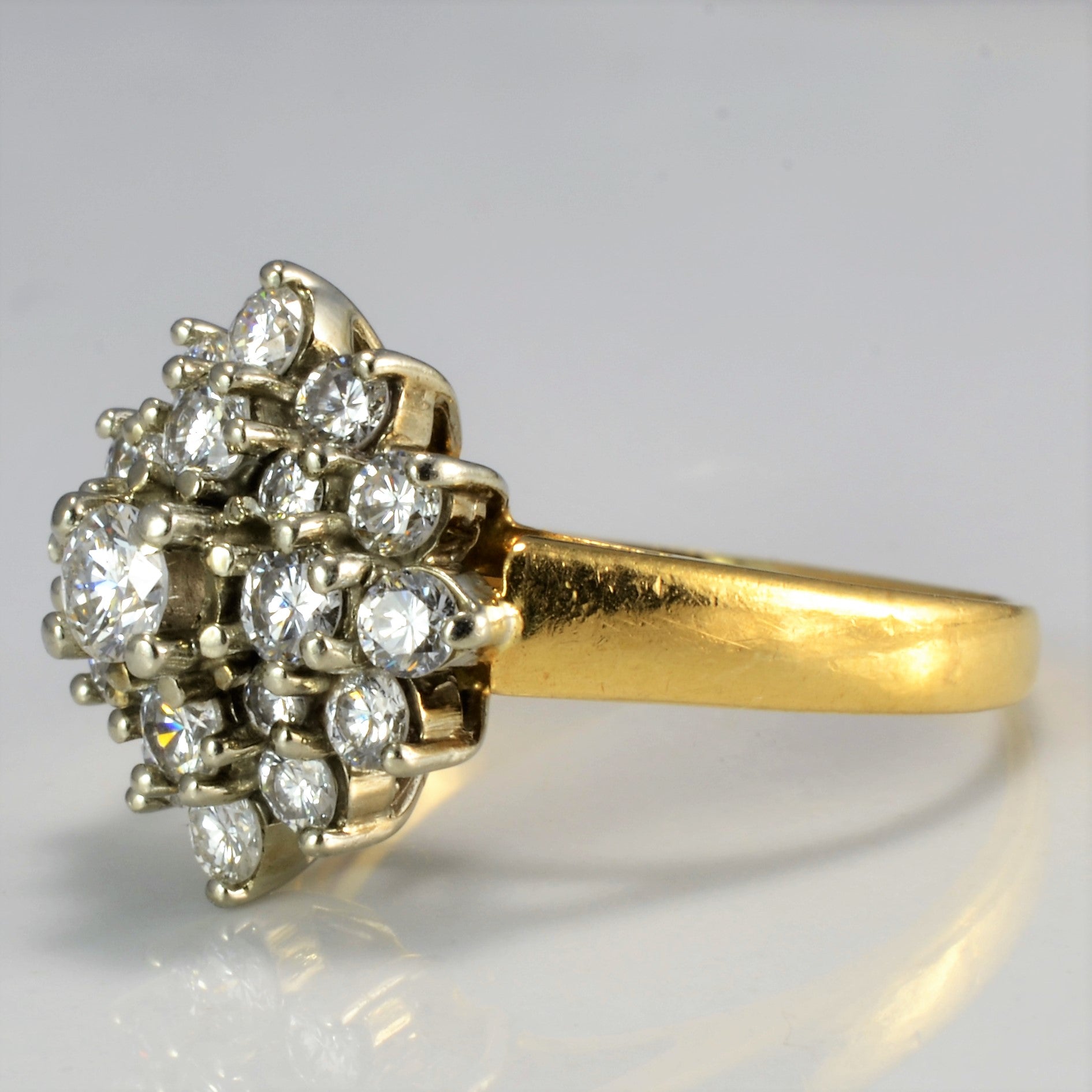 Cluster Diamond Ladies Ring | 0.72 ctw, SZ 5.75 |