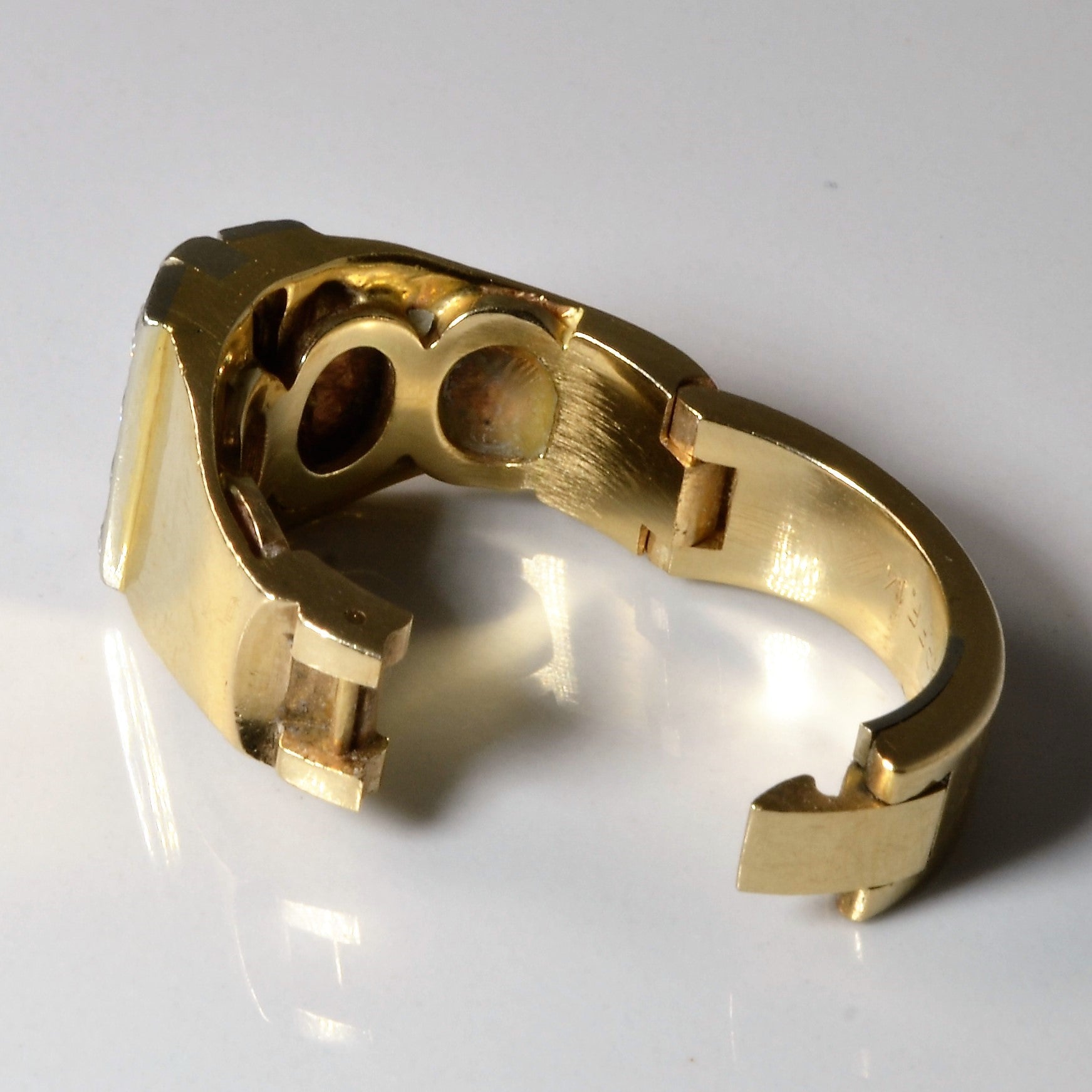 Multi Cut Diamond Hinge Ring | 1.06ctw | SZ 6.75 |