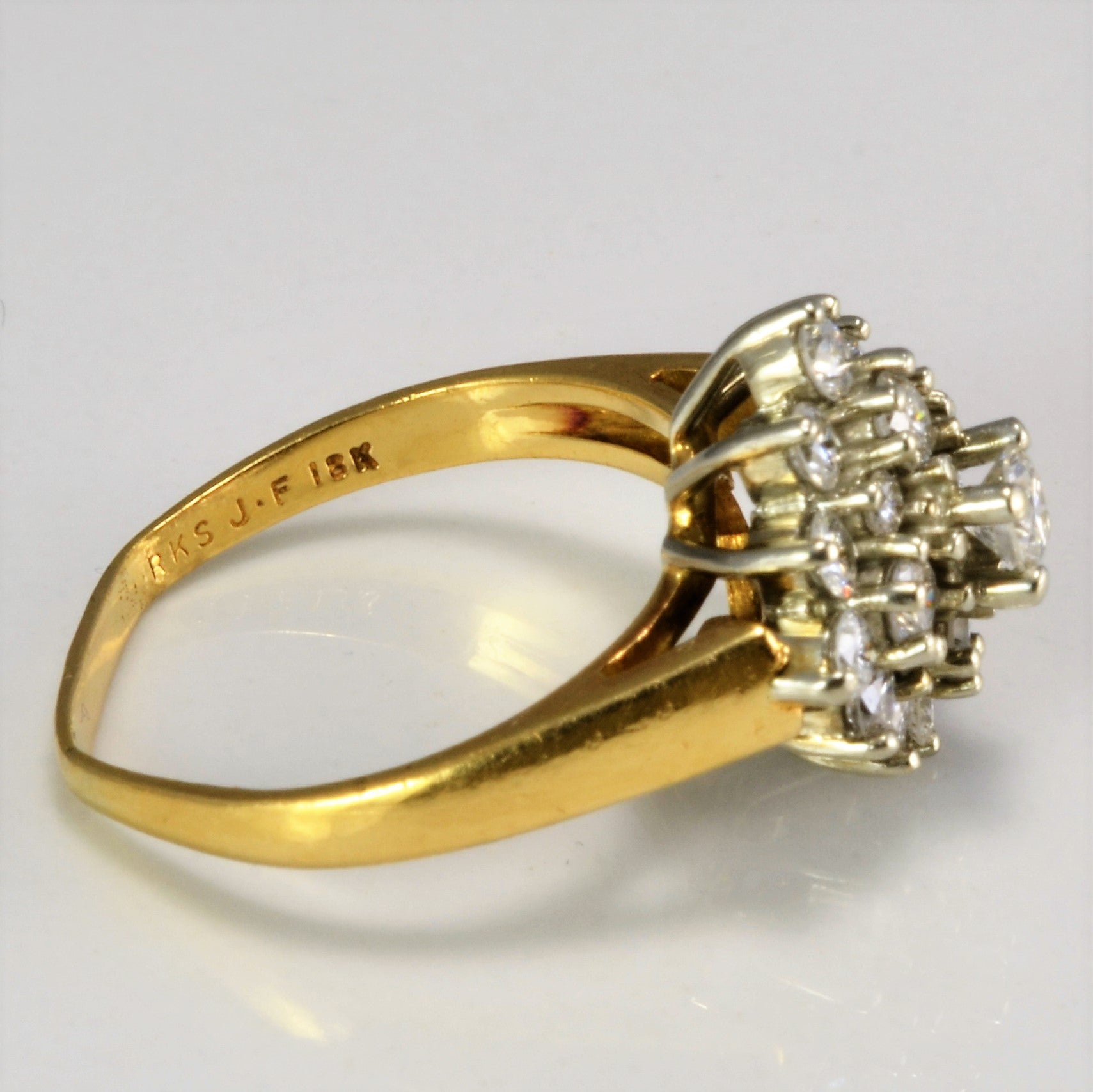 Cluster Diamond Ladies Ring | 0.72 ctw, SZ 5.75 |