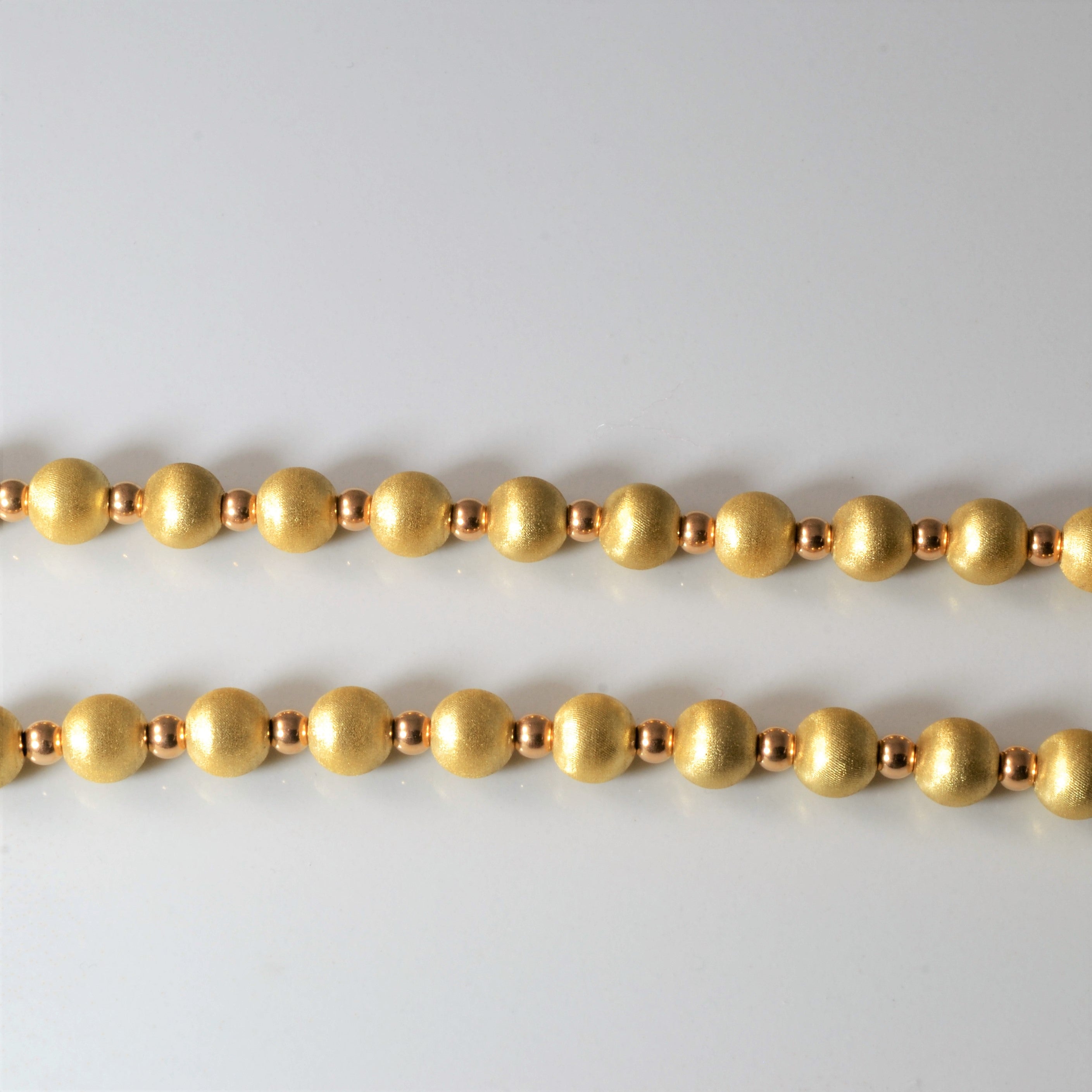 Yellow Gold Ball Chain Necklace | 16" |