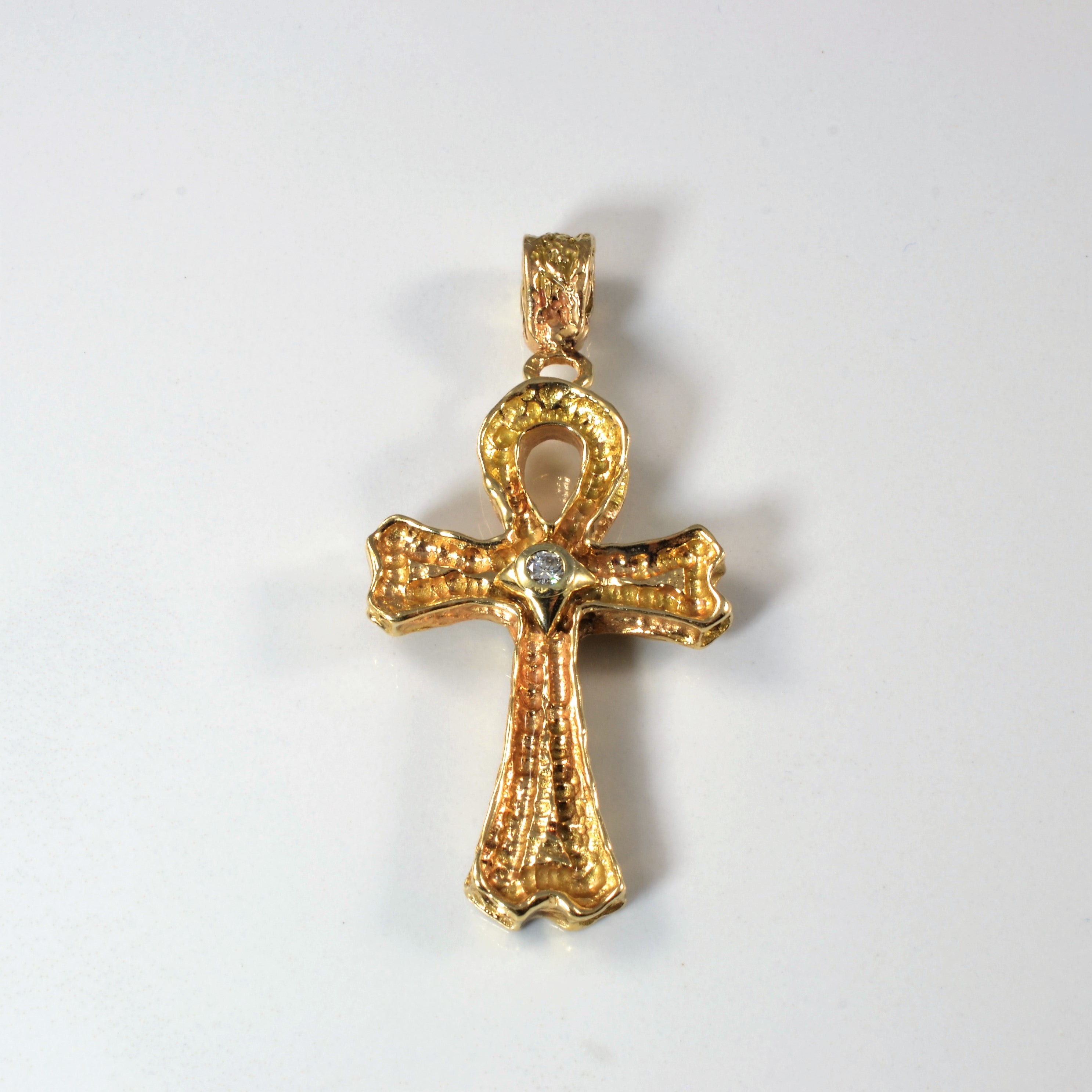 Diamond Ankh Pendant | 0.14ct |