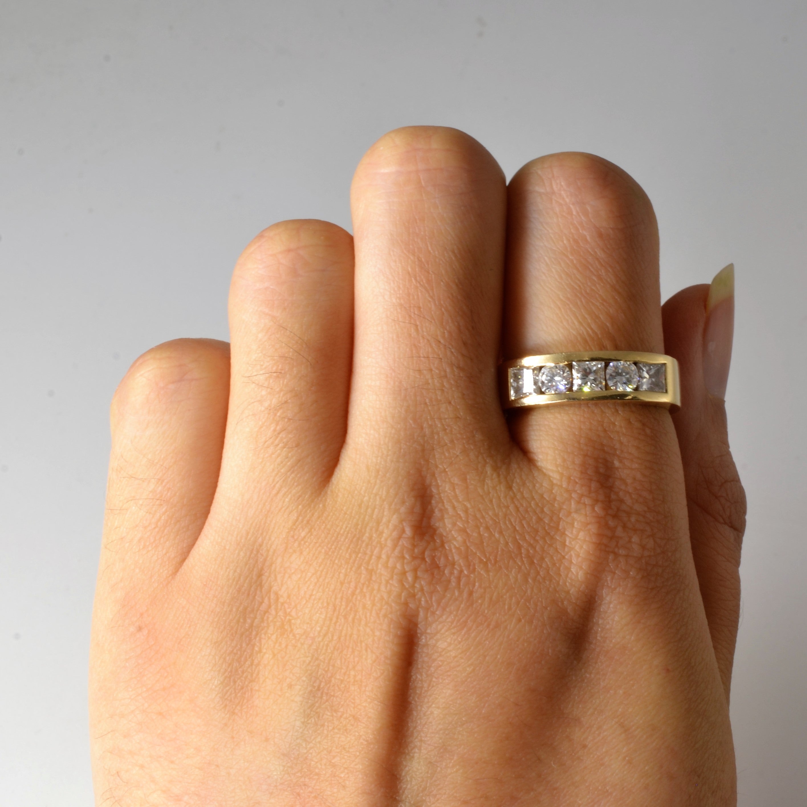Mixed Cut Diamond Band | 1.58ctw | SZ 8.5 |