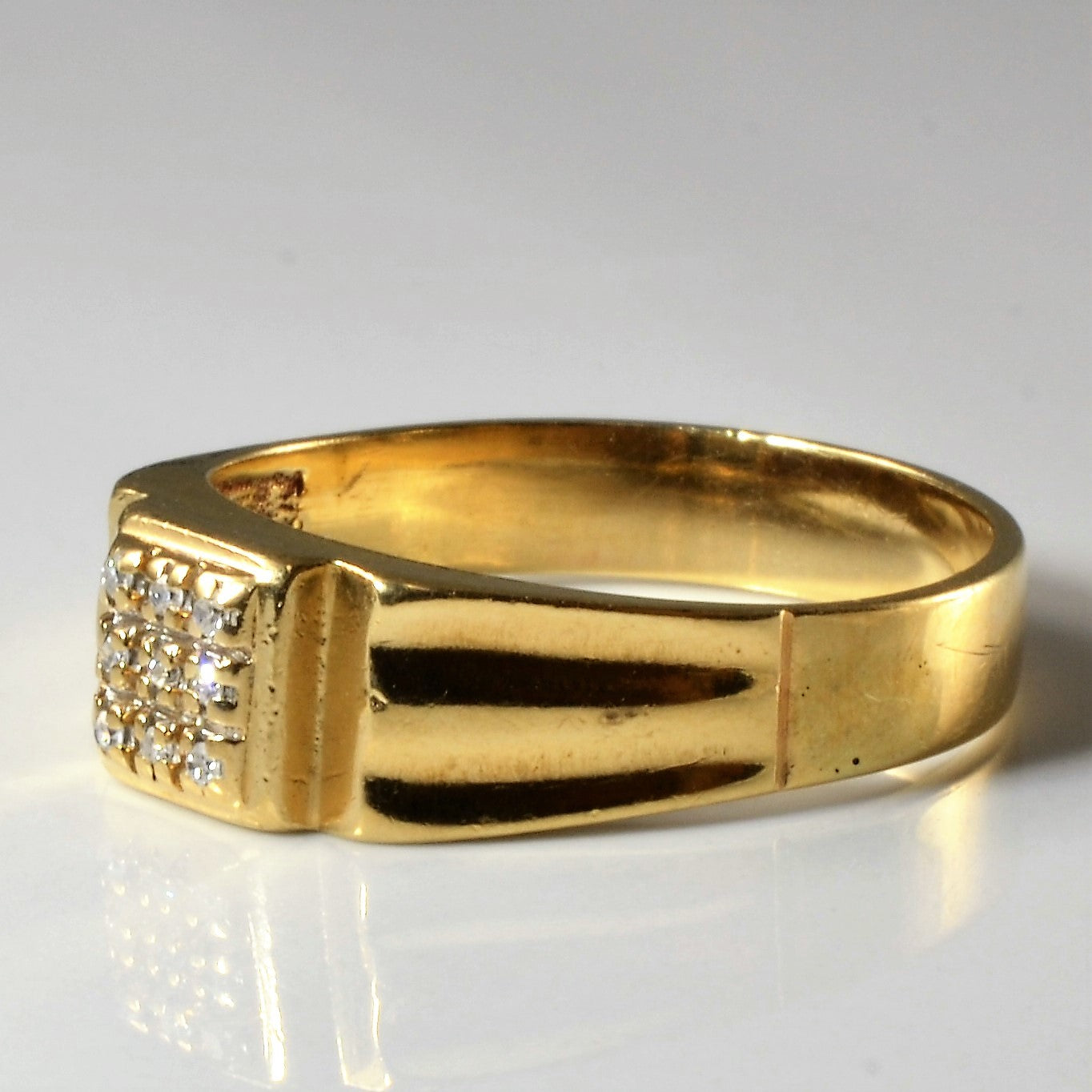 Diamond Grid Ring | 0.05ctw | SZ 12.5 |