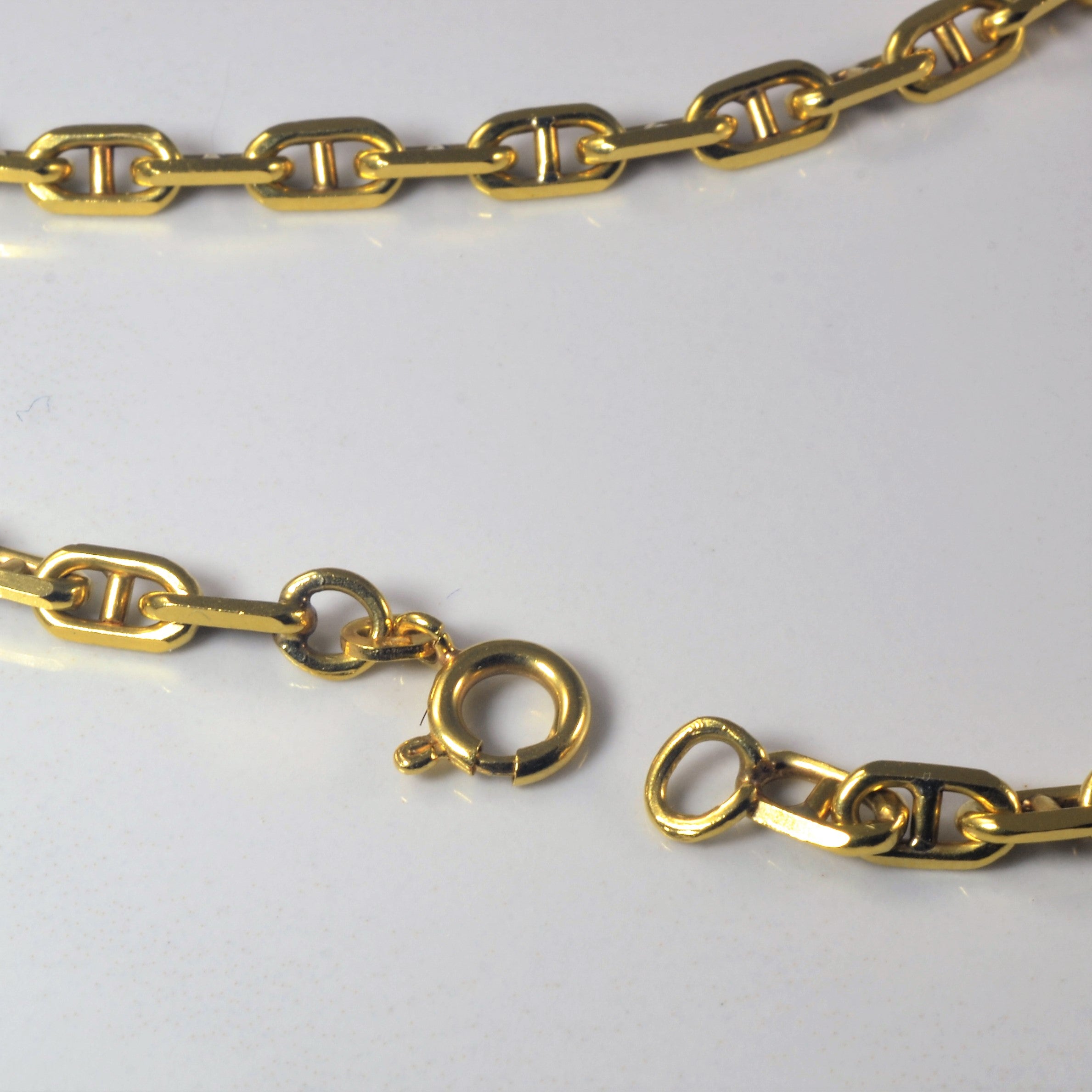 18k Yellow Gold Anchor Chain | 23" |