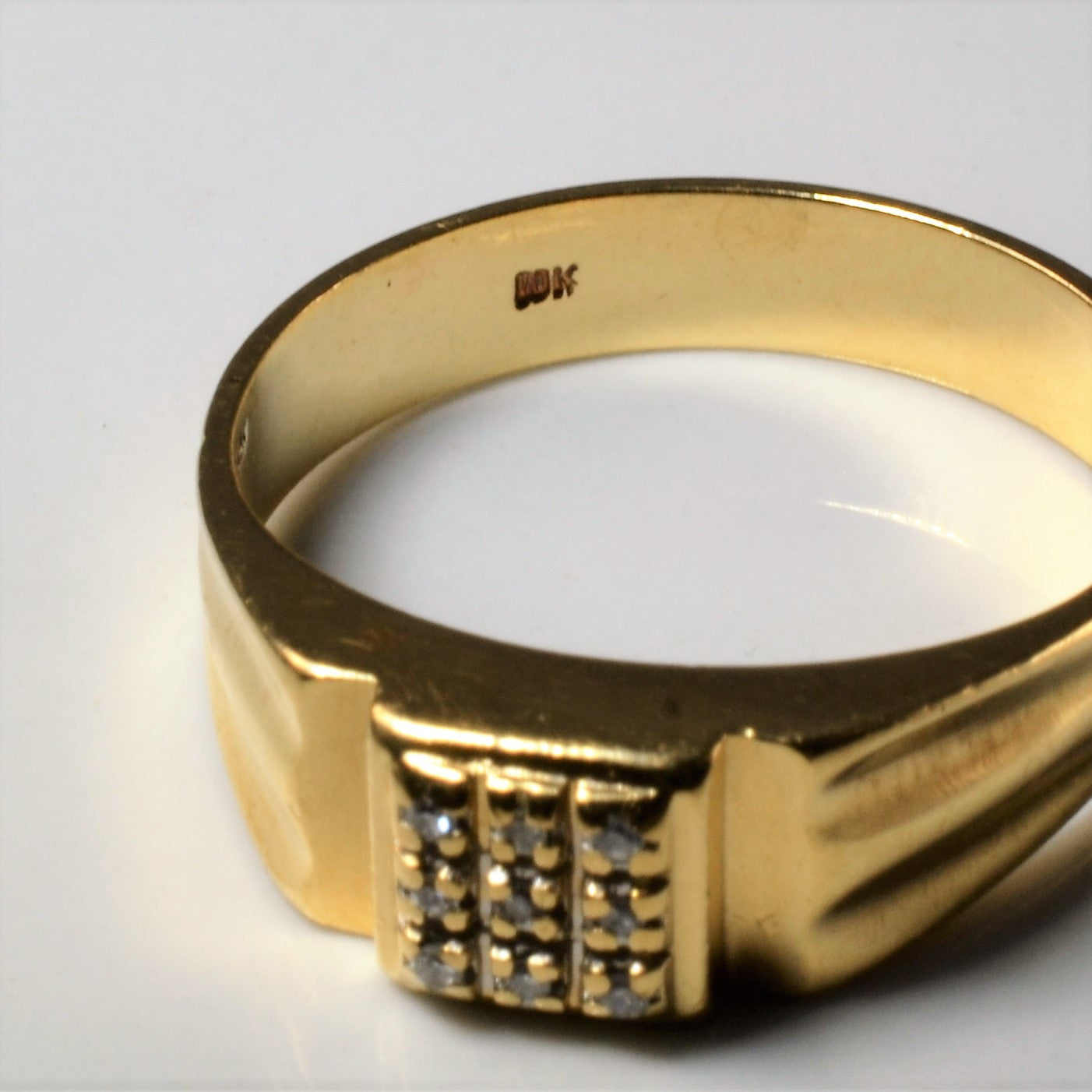 Diamond Grid Ring | 0.05ctw | SZ 12.5 |
