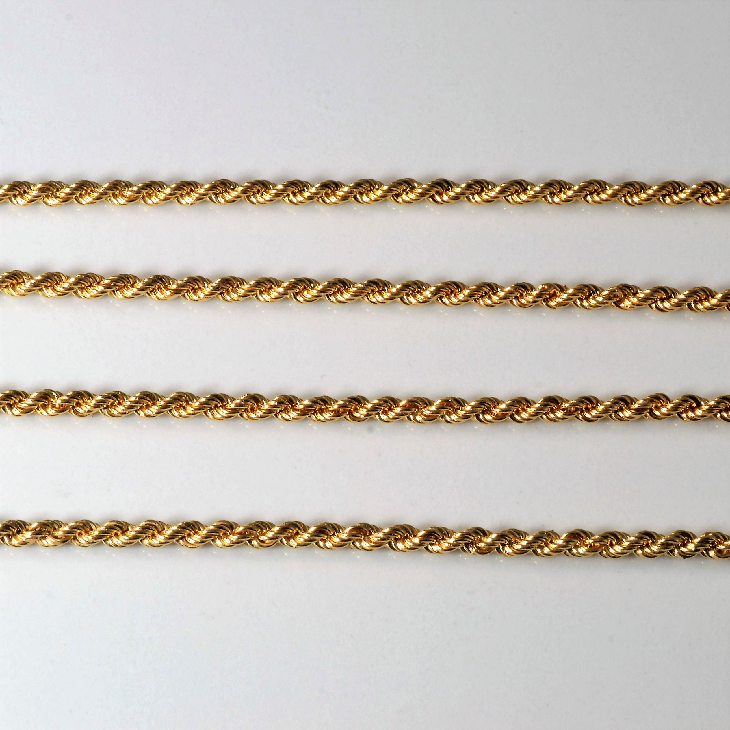 18k Yellow Gold Rope Chain | 23" |