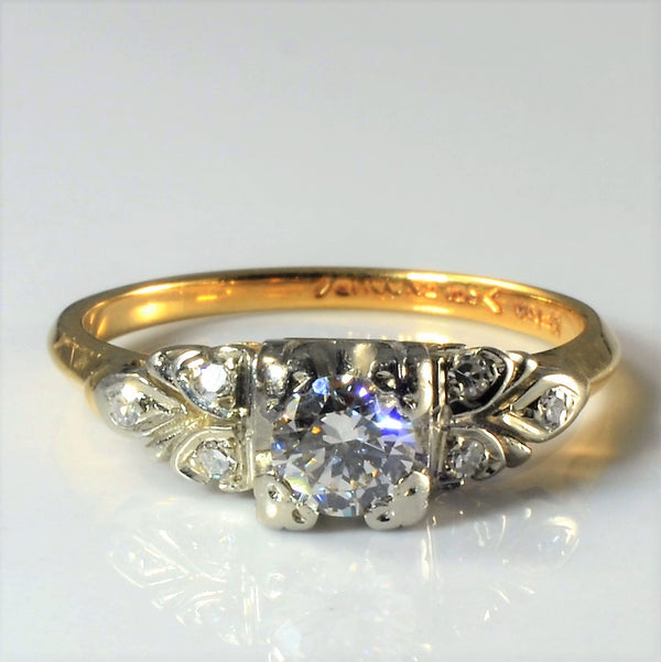 Vintage Diamond Engagement Ring | 0.36ctw | SZ 6.25 |