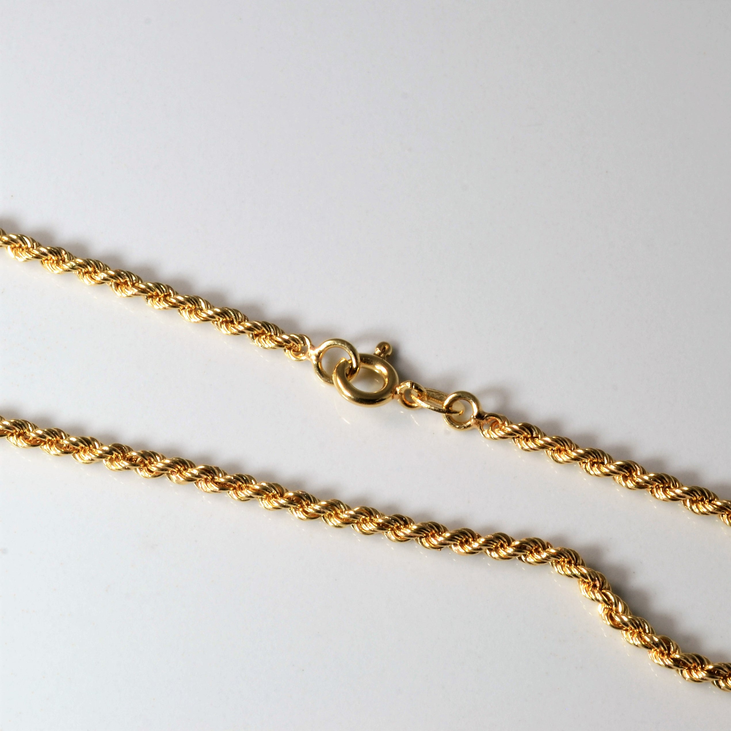 18k Yellow Gold Rope Chain | 23" |