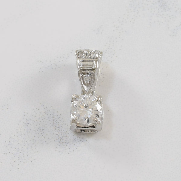 Art Deco Era Platinum Diamond Pendant | 0.47ctw |