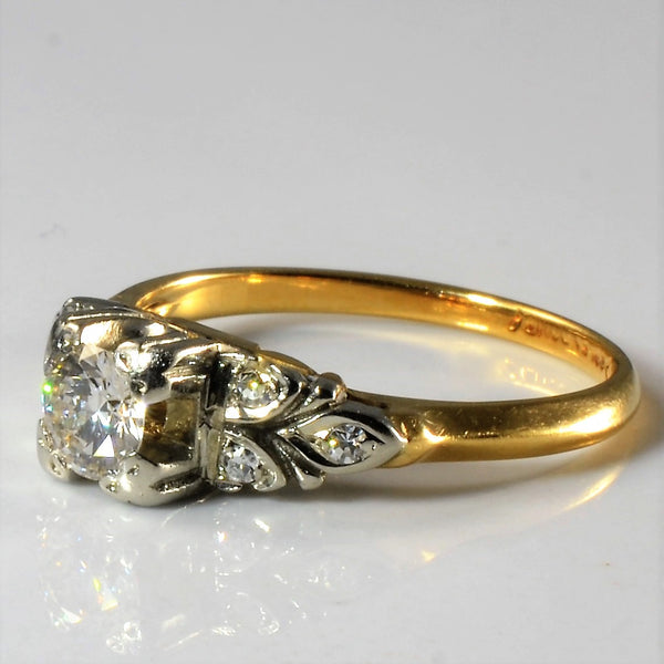 Vintage Diamond Engagement Ring | 0.36ctw | SZ 6.25 |