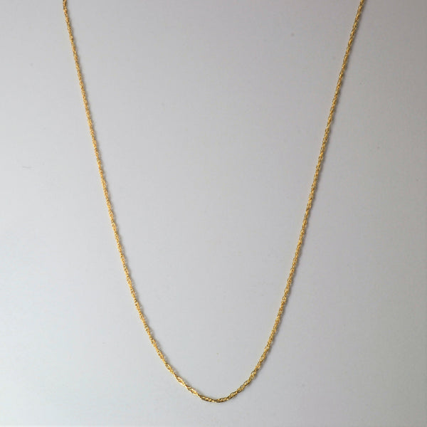 14k Yellow Gold Prince of Wales Chain | 14