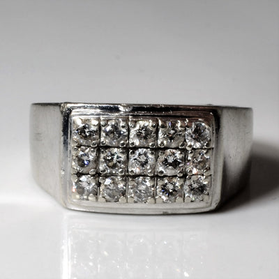 Cluster Set Diamond Ring | 1.05ctw | SZ 10.5 |
