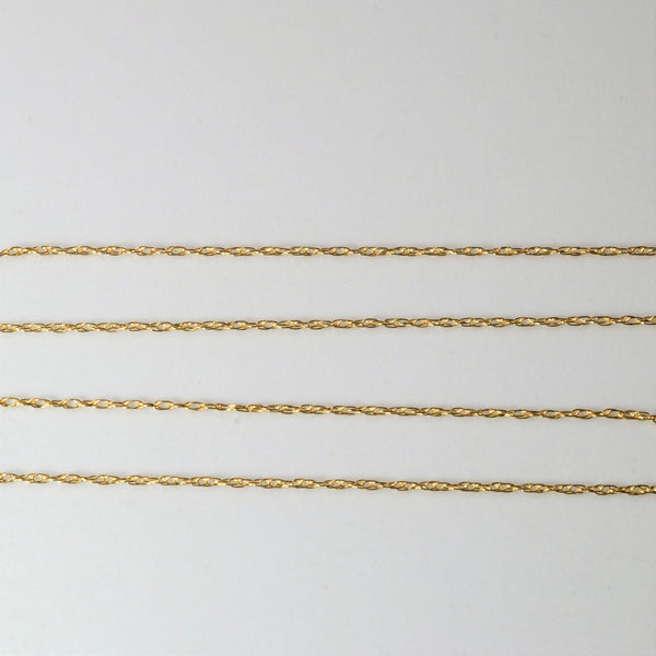 14k Yellow Gold Prince of Wales Chain | 14