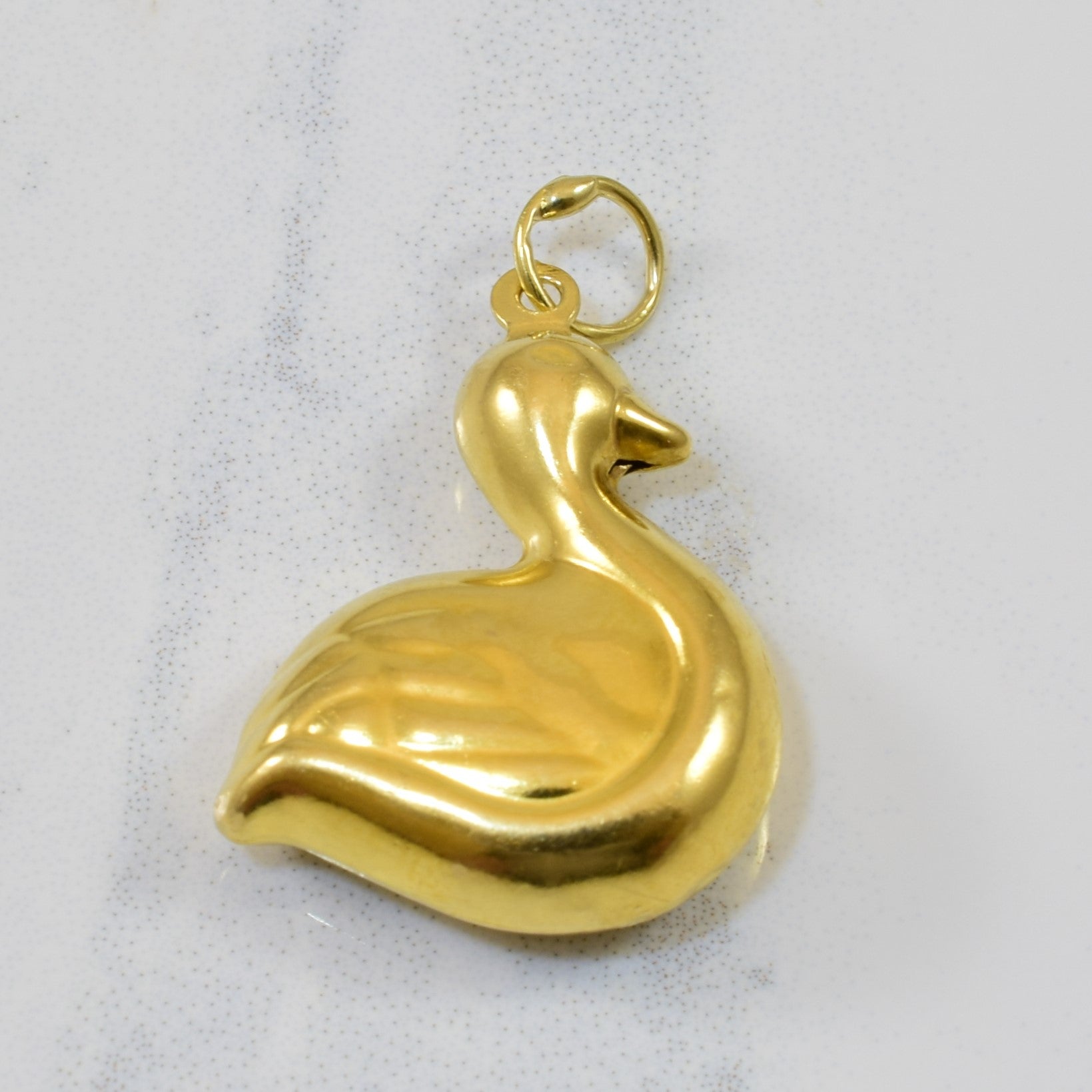 Gold Duck Pendant |