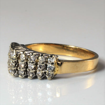 High Set Cluster Diamond Ring | 0.27ctw| SZ 6.5 |