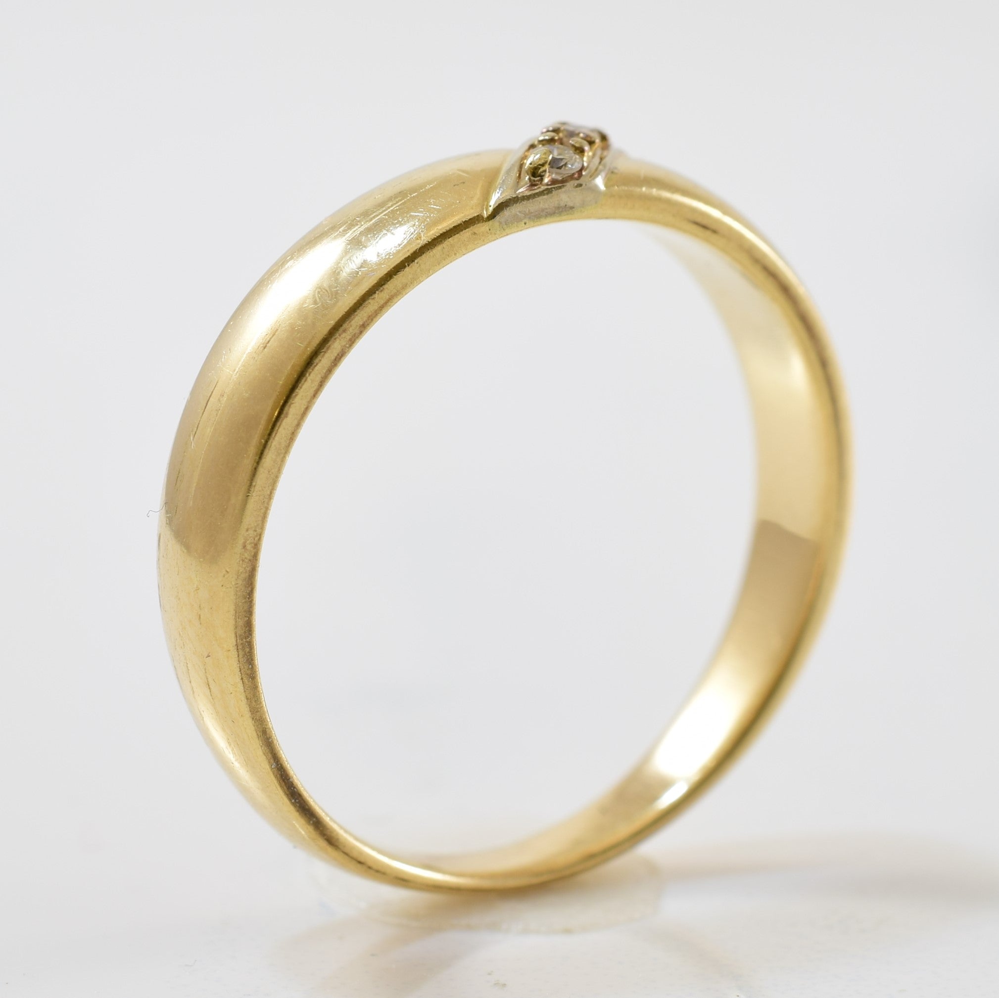 Diagonal Three Stone Diamond Ring | 0.06ctw | SZ 11.5 |