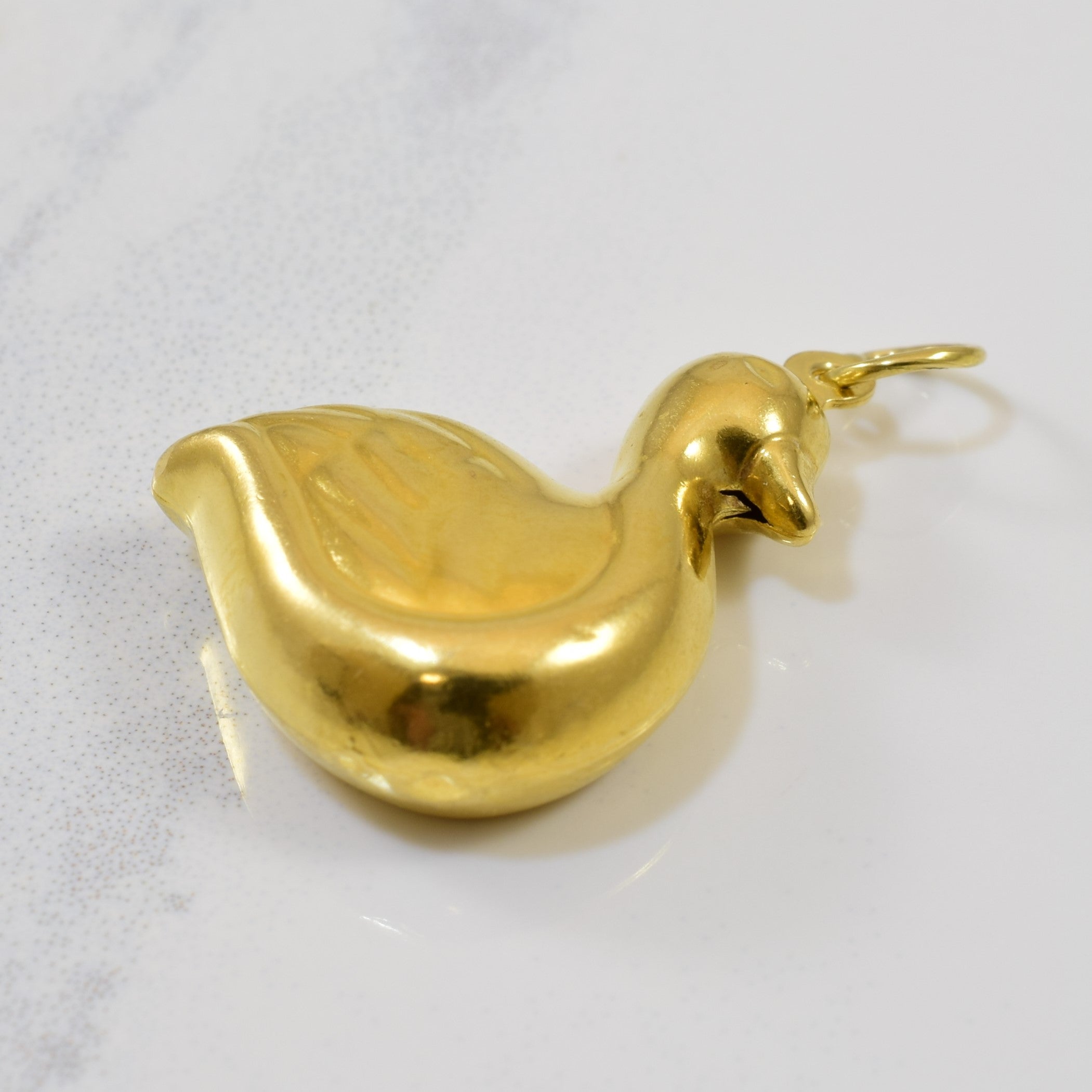 Gold Duck Pendant |
