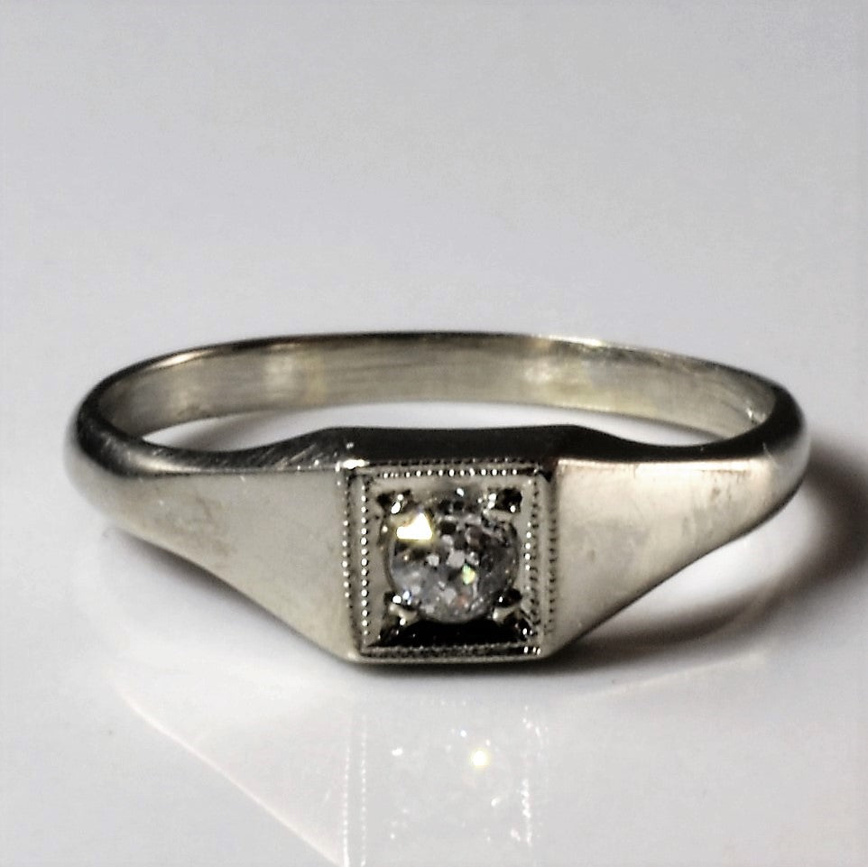 Tapered Old Mine Diamond Ring | 0.05ct | SZ 2 |