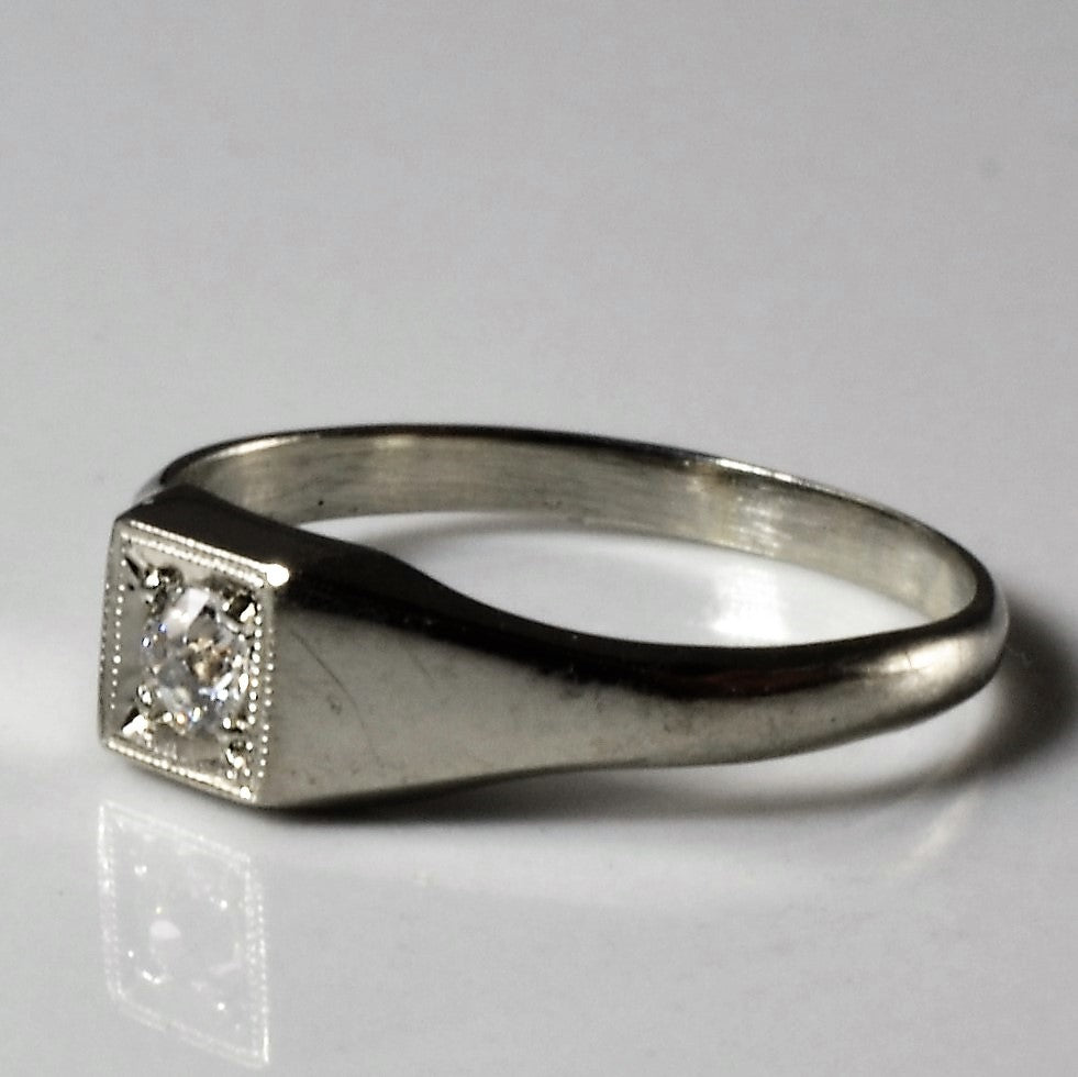 Tapered Old Mine Diamond Ring | 0.05ct | SZ 2 |