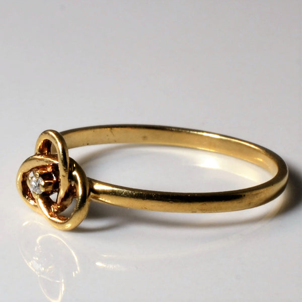 Love Knot Diamond Ring | 0.01ct | SZ 6 |