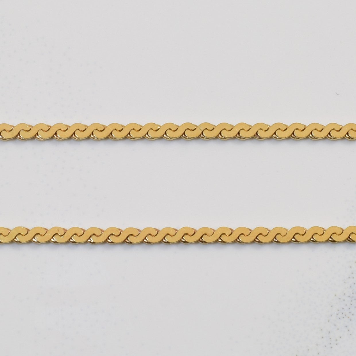 10k Yellow Gold Serpentine Chain | 15.5