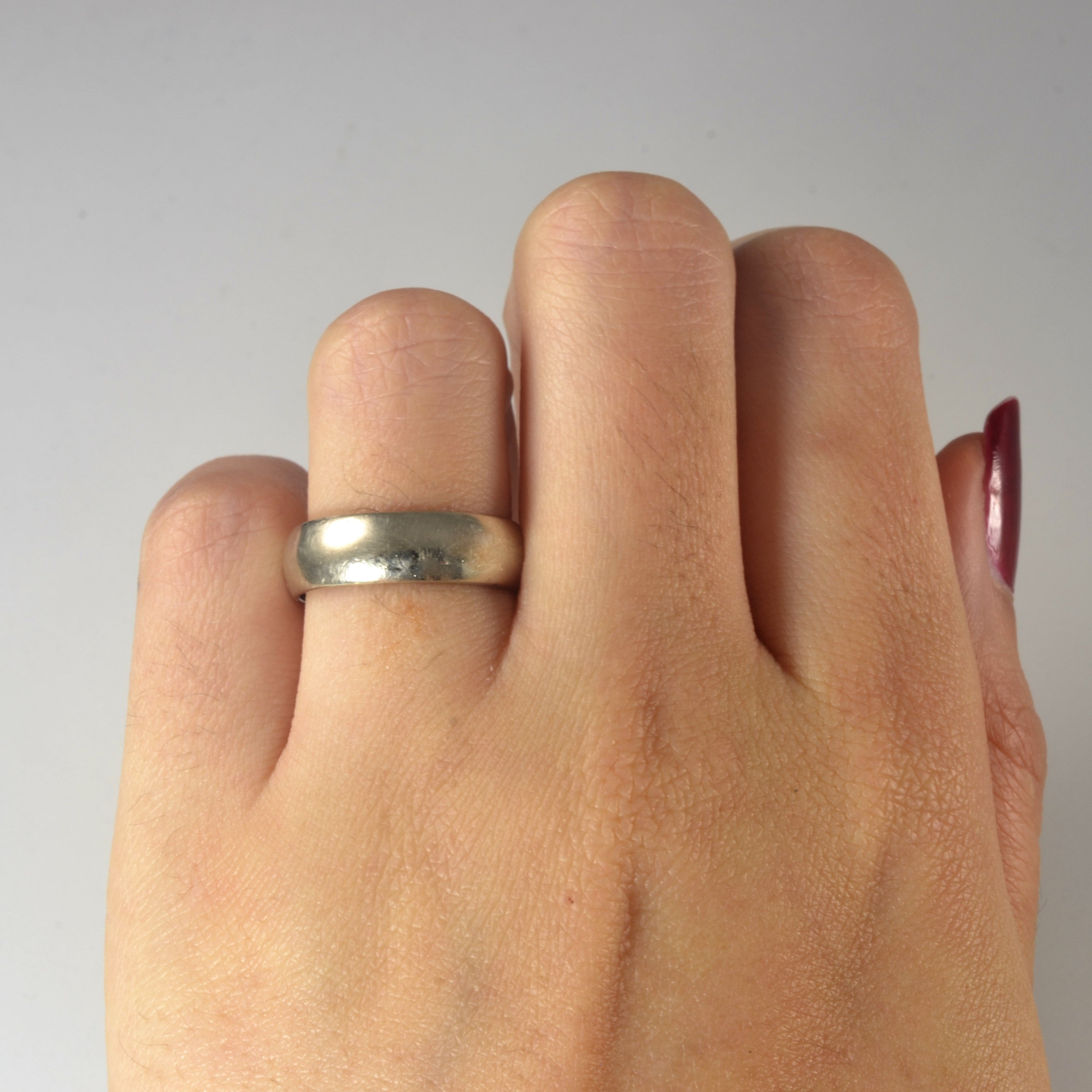 14k White Gold Band | SZ 6.75 |