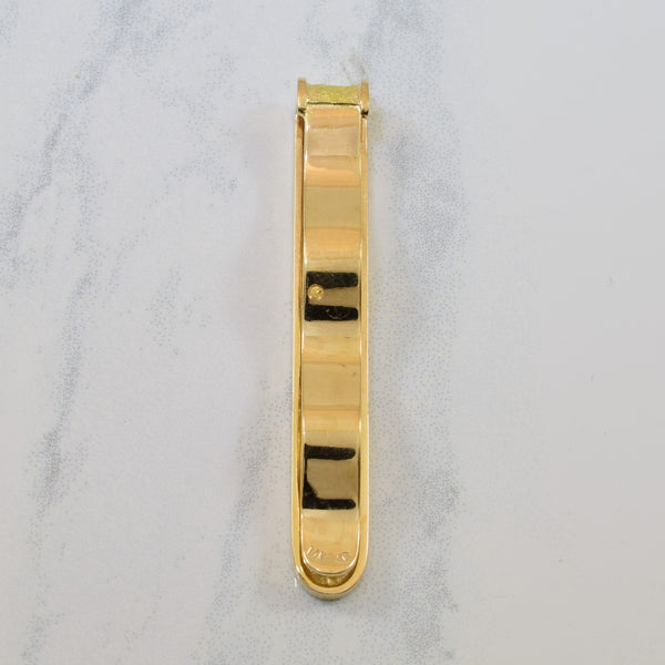 Gold Textured Tie Clip |