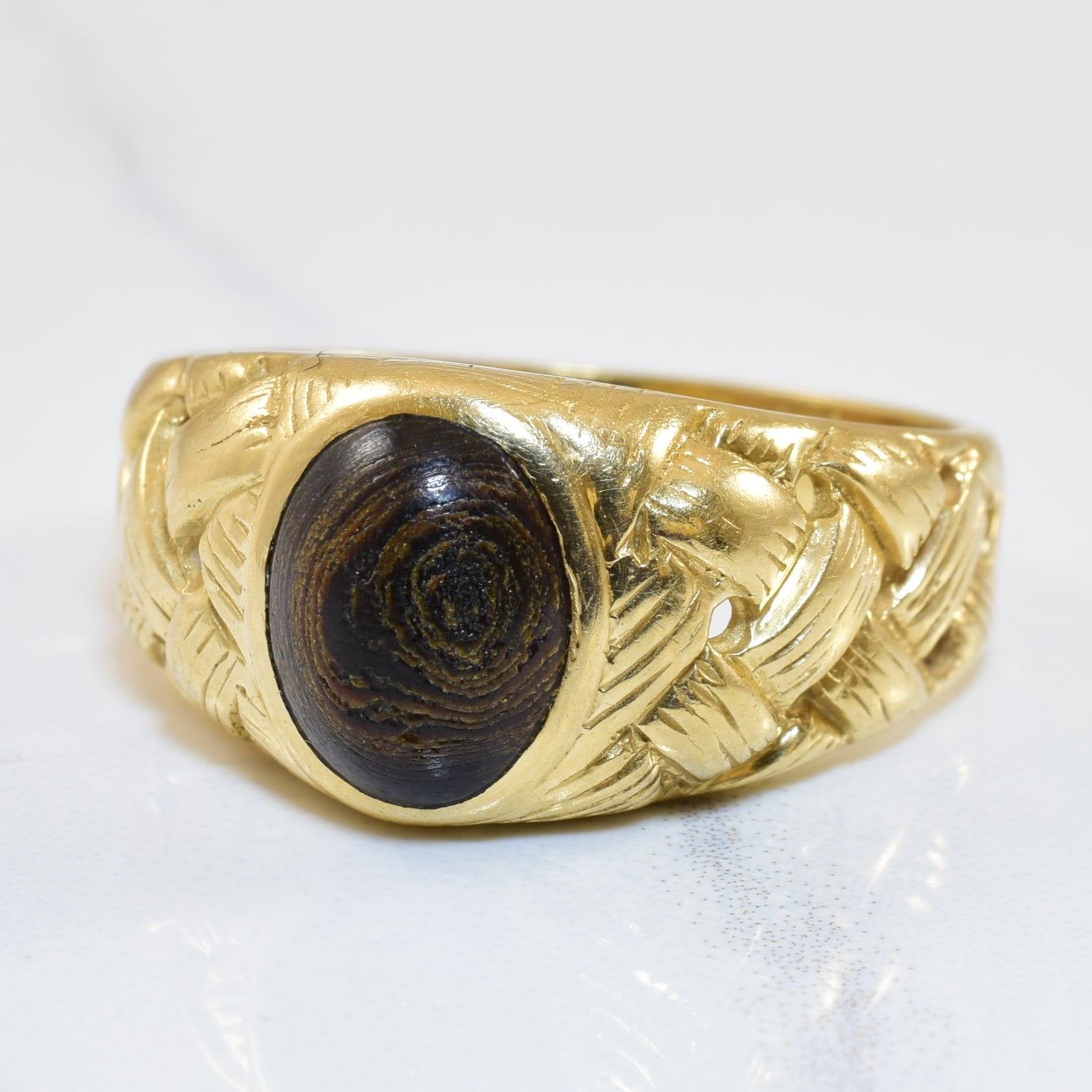 Woven Black Coral Ring | 1.75ct | SZ 9.5 |