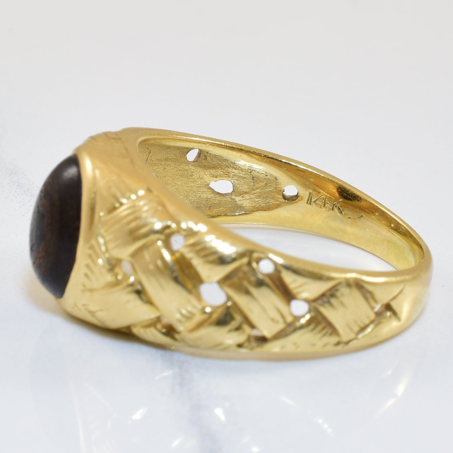 Woven Black Coral Ring | 1.75ct | SZ 9.5 |